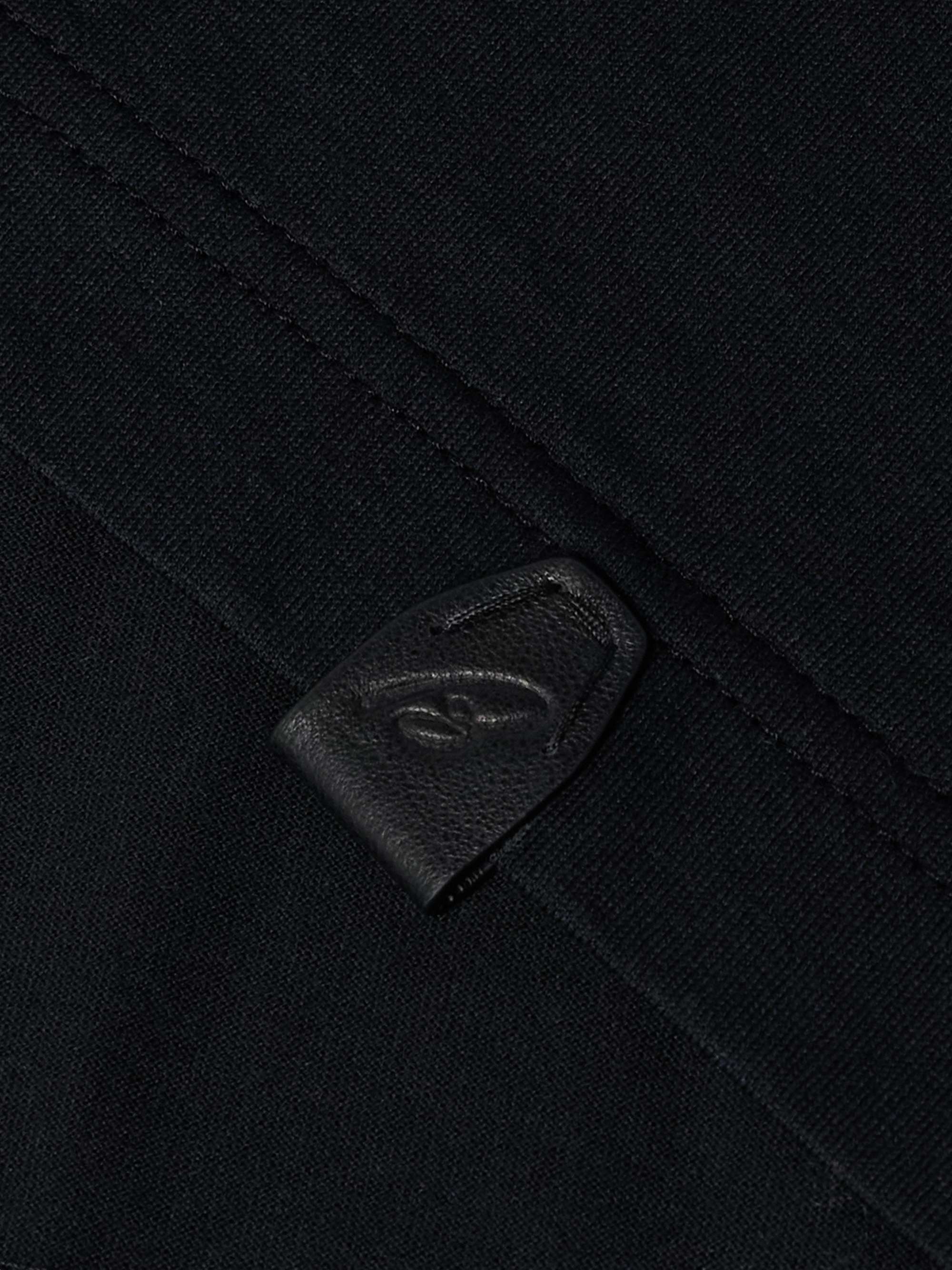 Leather-Trimmed Cotton-Jersey T-Shirt view