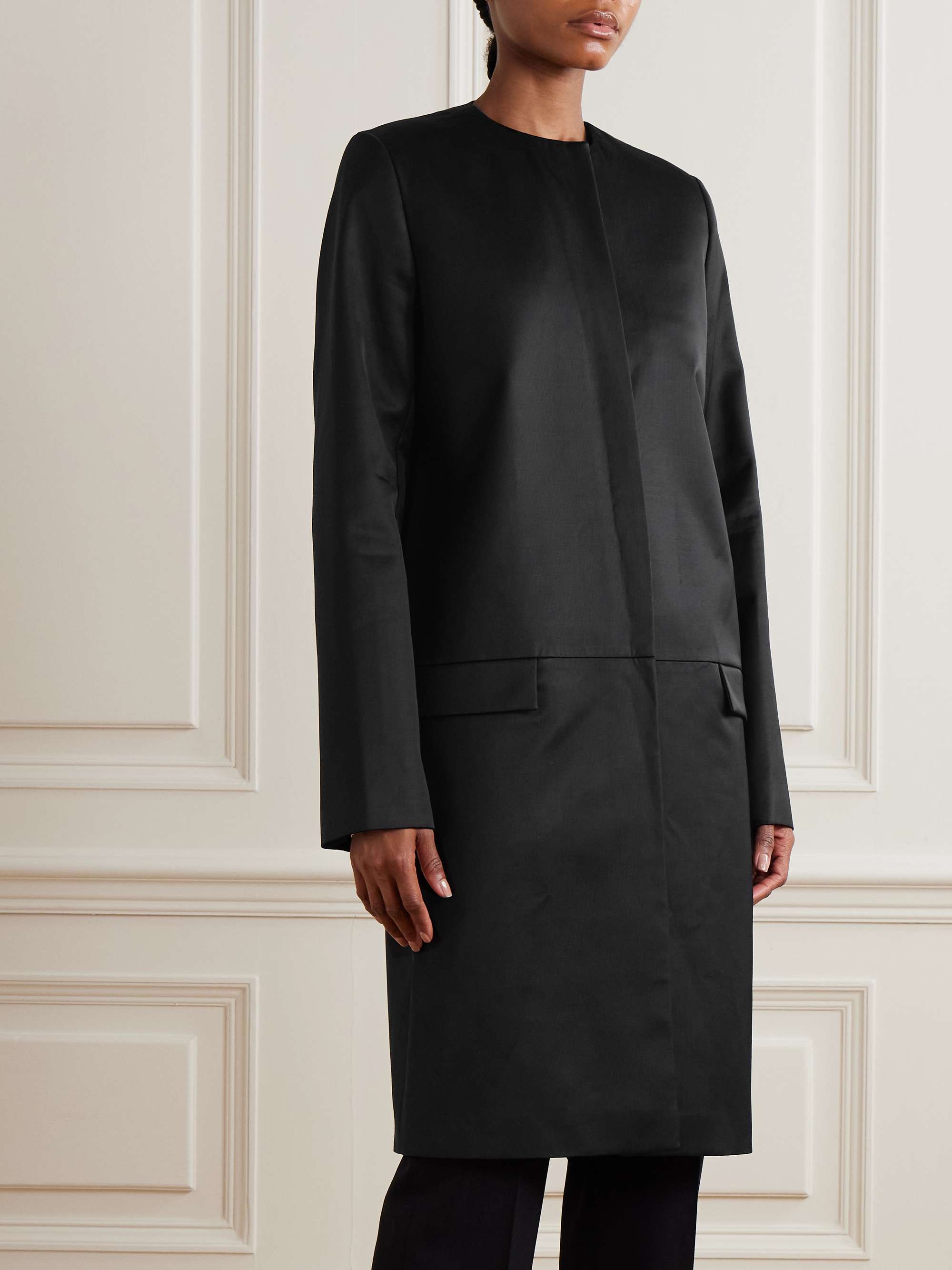 Silk coat view