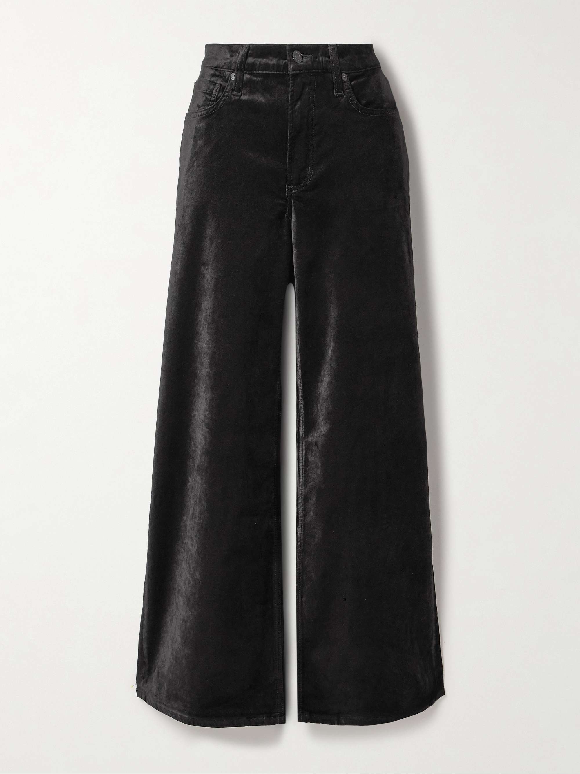 Lolli cotton-blend velvet wide-leg pants view
