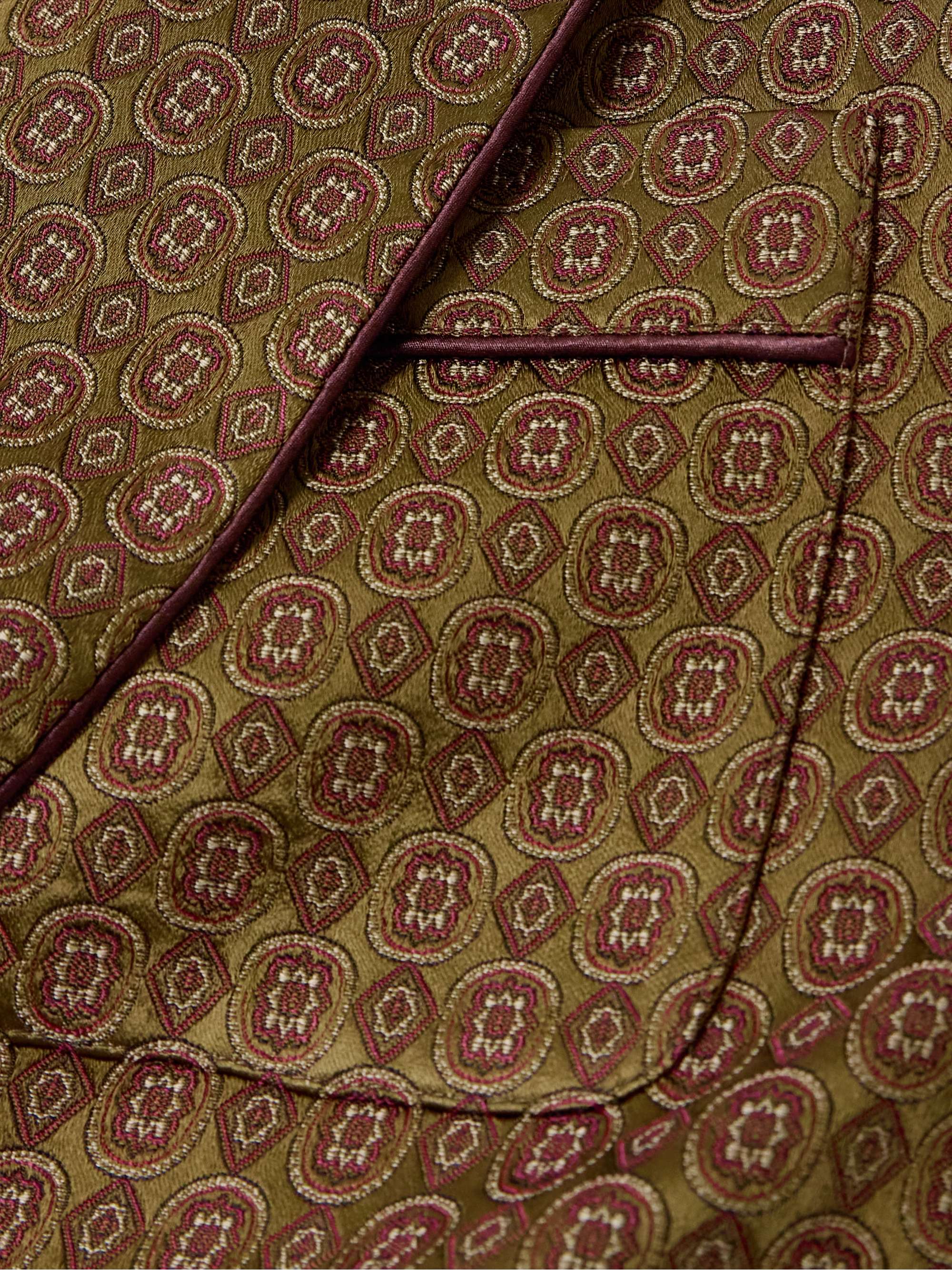 Belted jacquard coat view