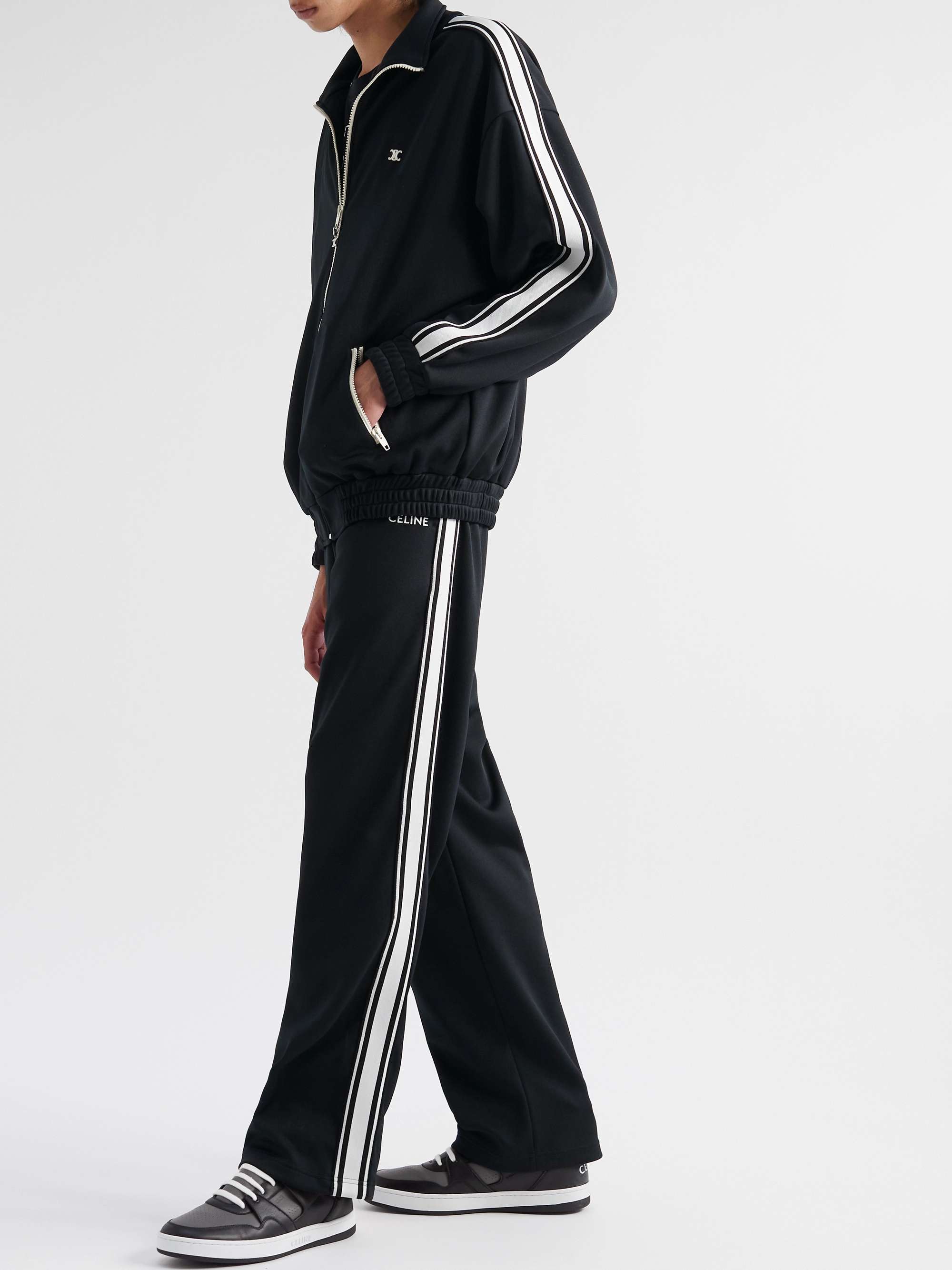 Striped Jersey Track Jacket view