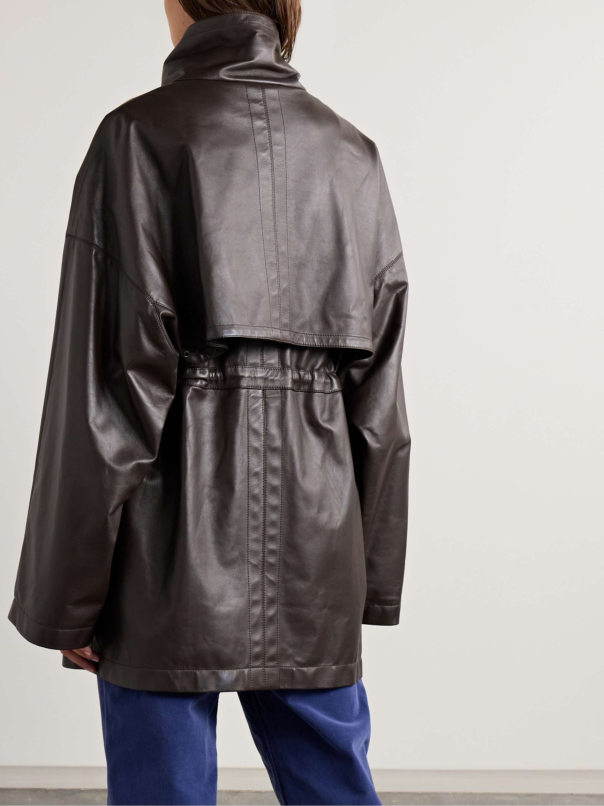 Herbie leather jacket view