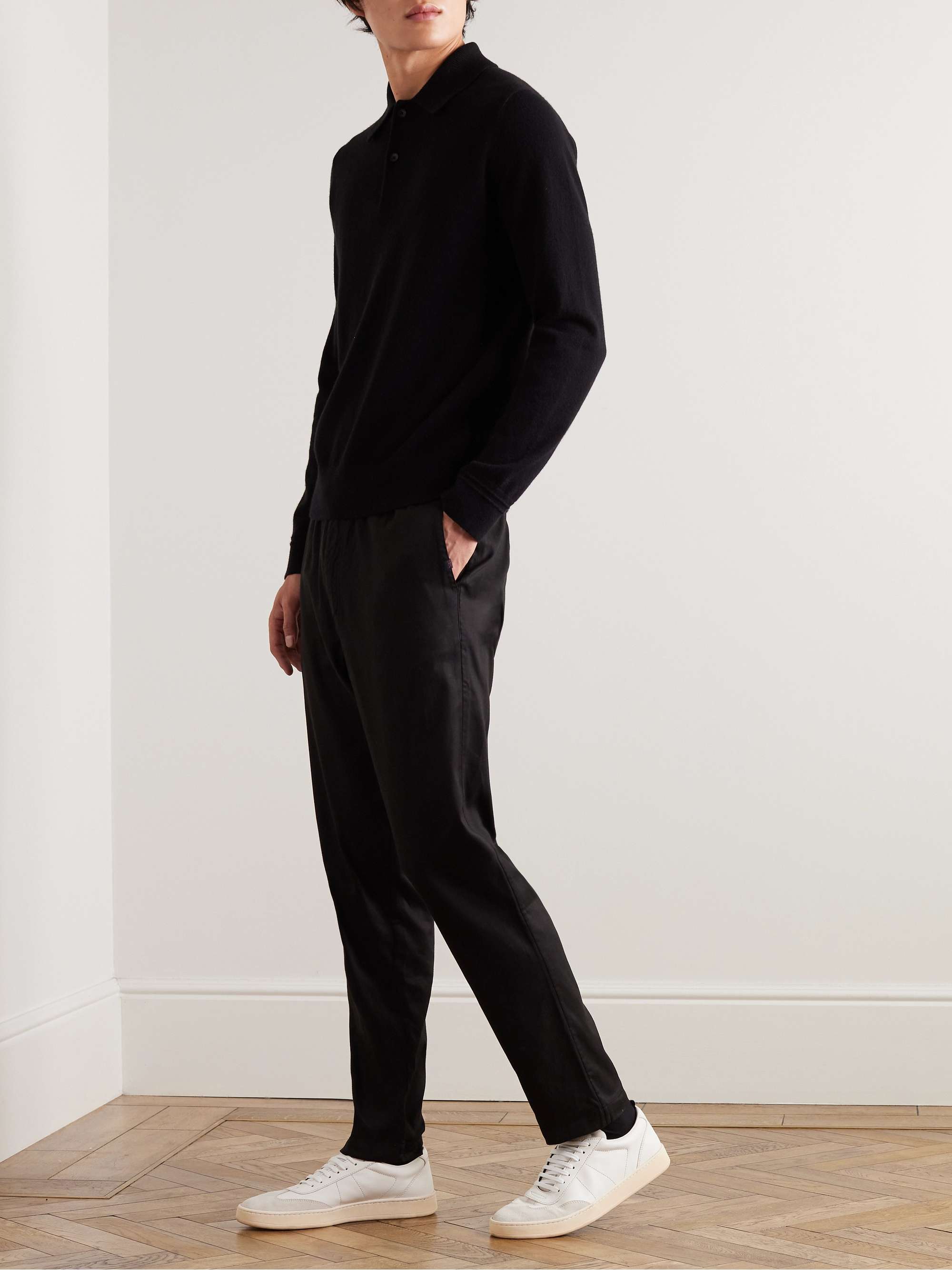 Harris 1 Slim-Fit Straight-Leg Stretch Lyocell and Cotton-Blend Twill Trousers view