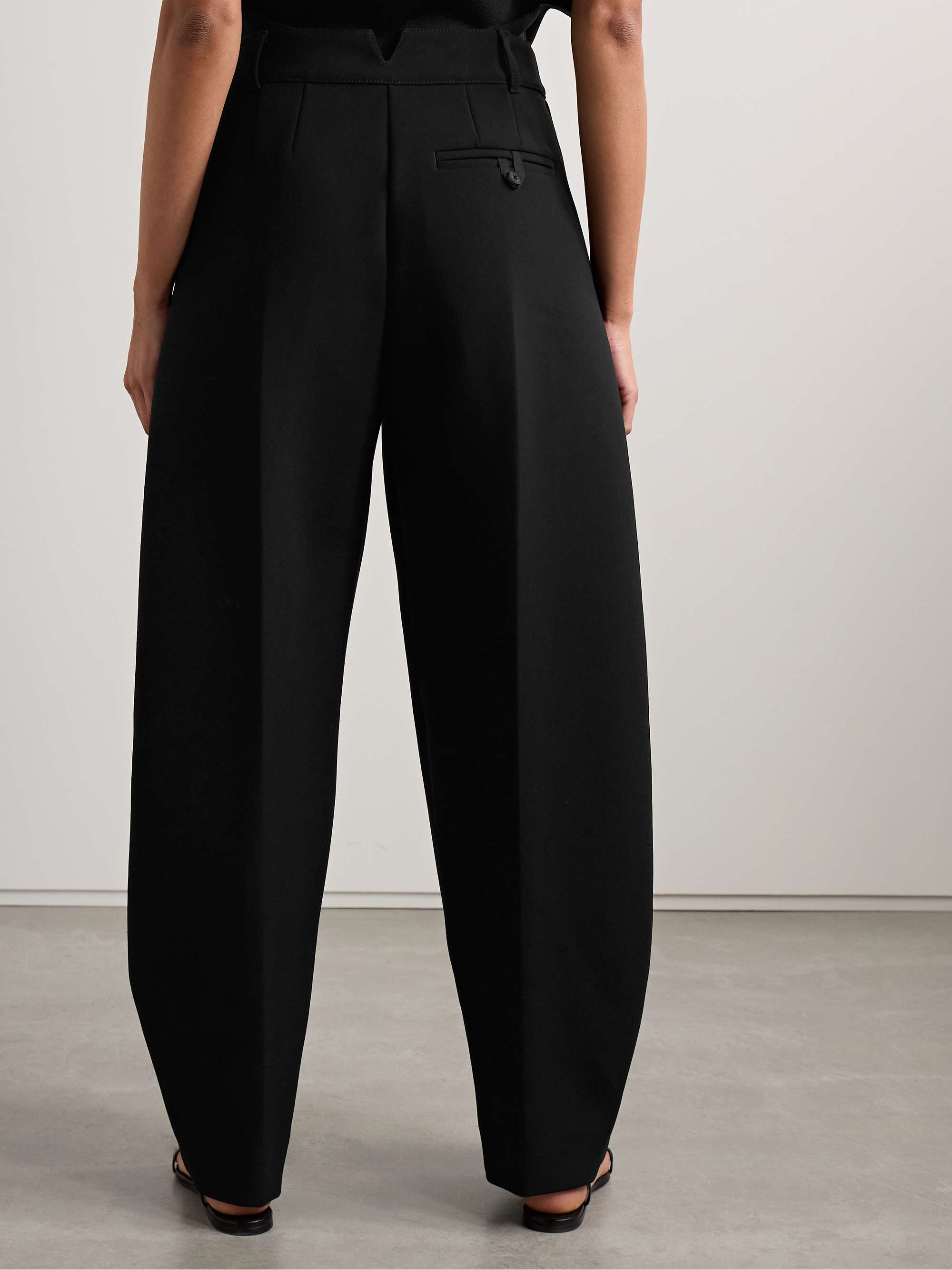 Ovalo pleated woven tapered pants view