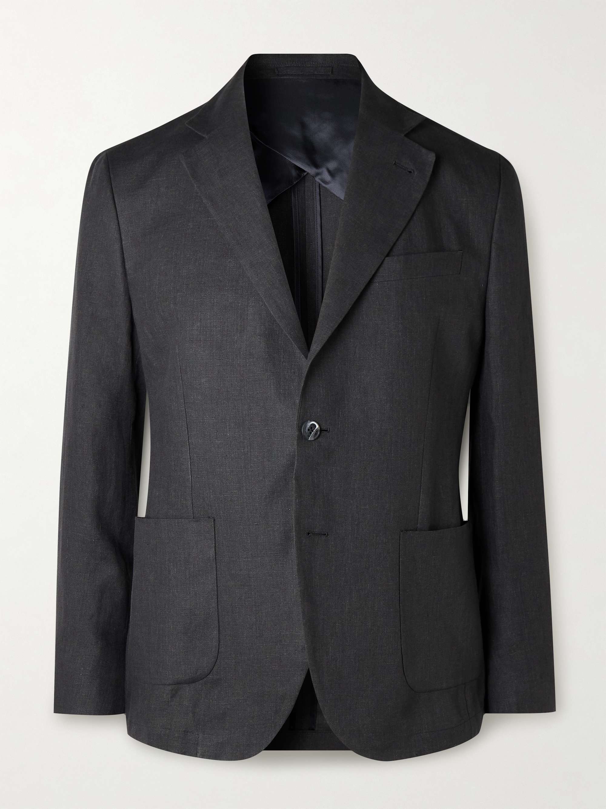 Paulo Unstructured Linen Suit Jacket view