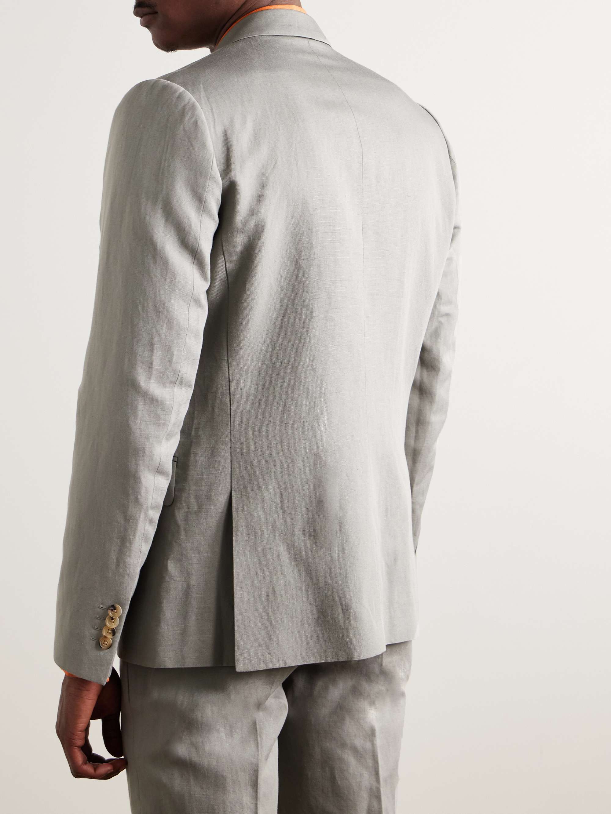 Linen, Cotton and Lyocell-Blend Suit Jacket view