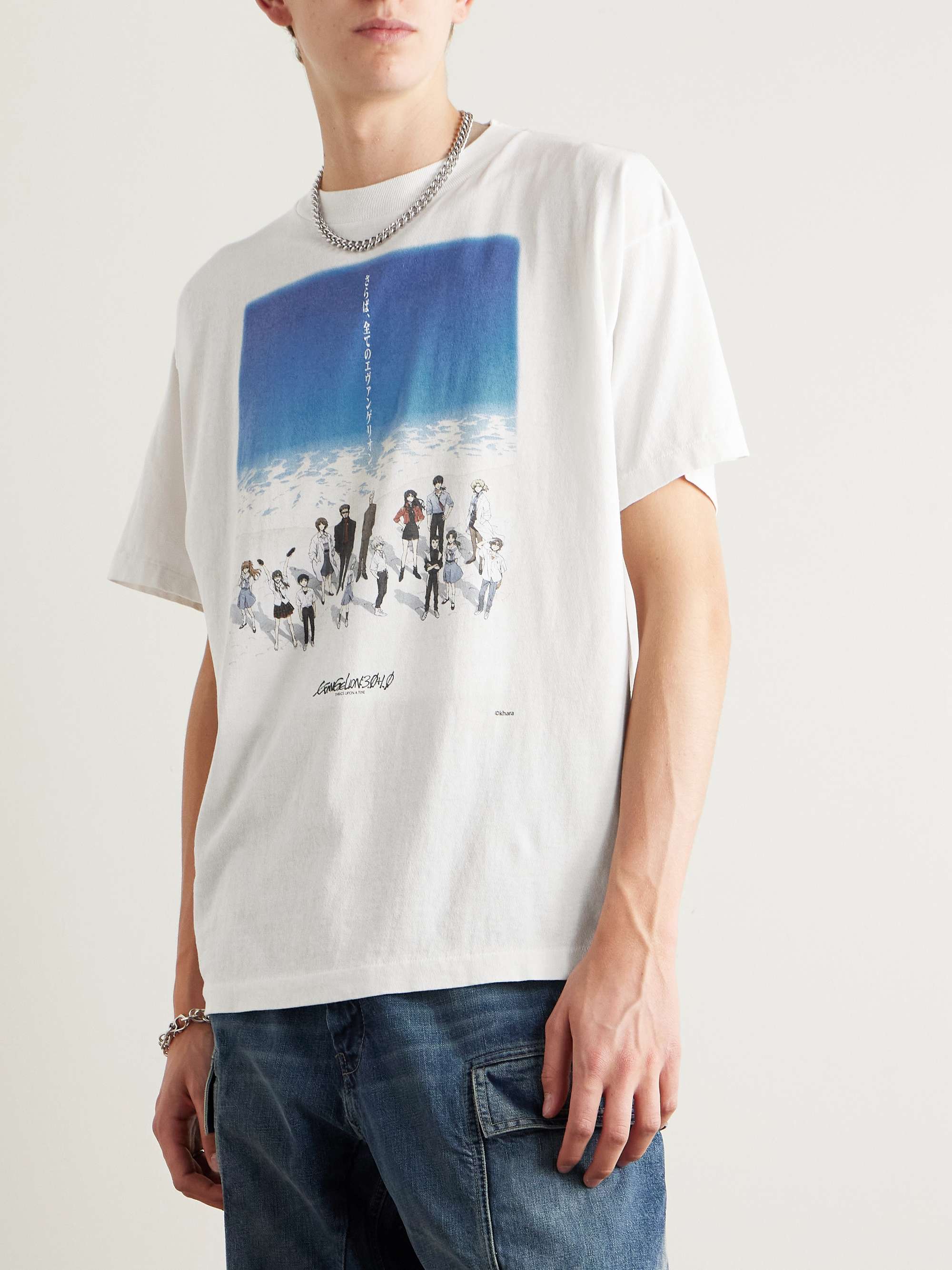 + Evangelion Printed Cotton-Jersey T-Shirt view