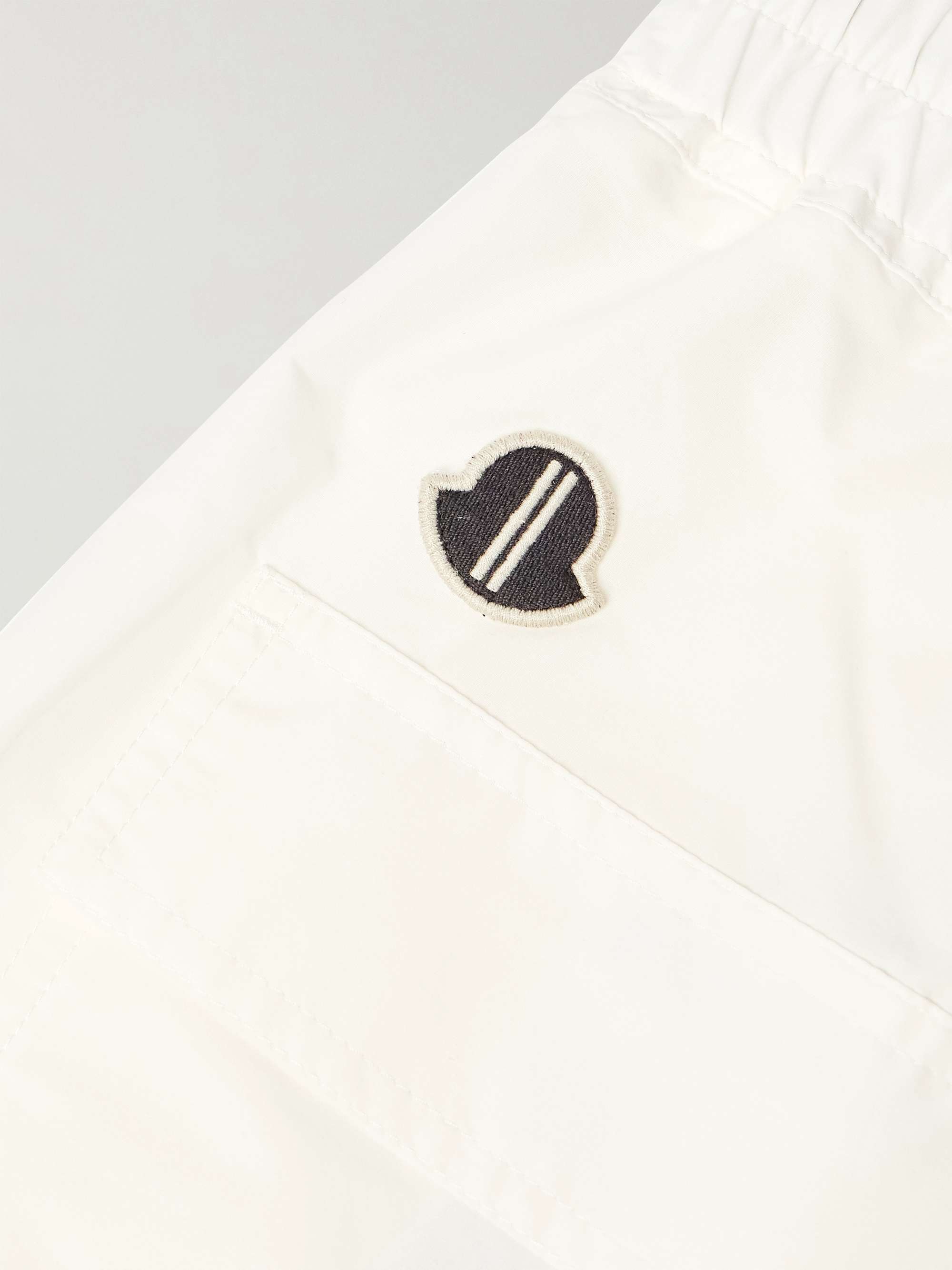 + Moncler Bela Wide-Leg Cotton and Nylon-Blend Drawstring Trousers view
