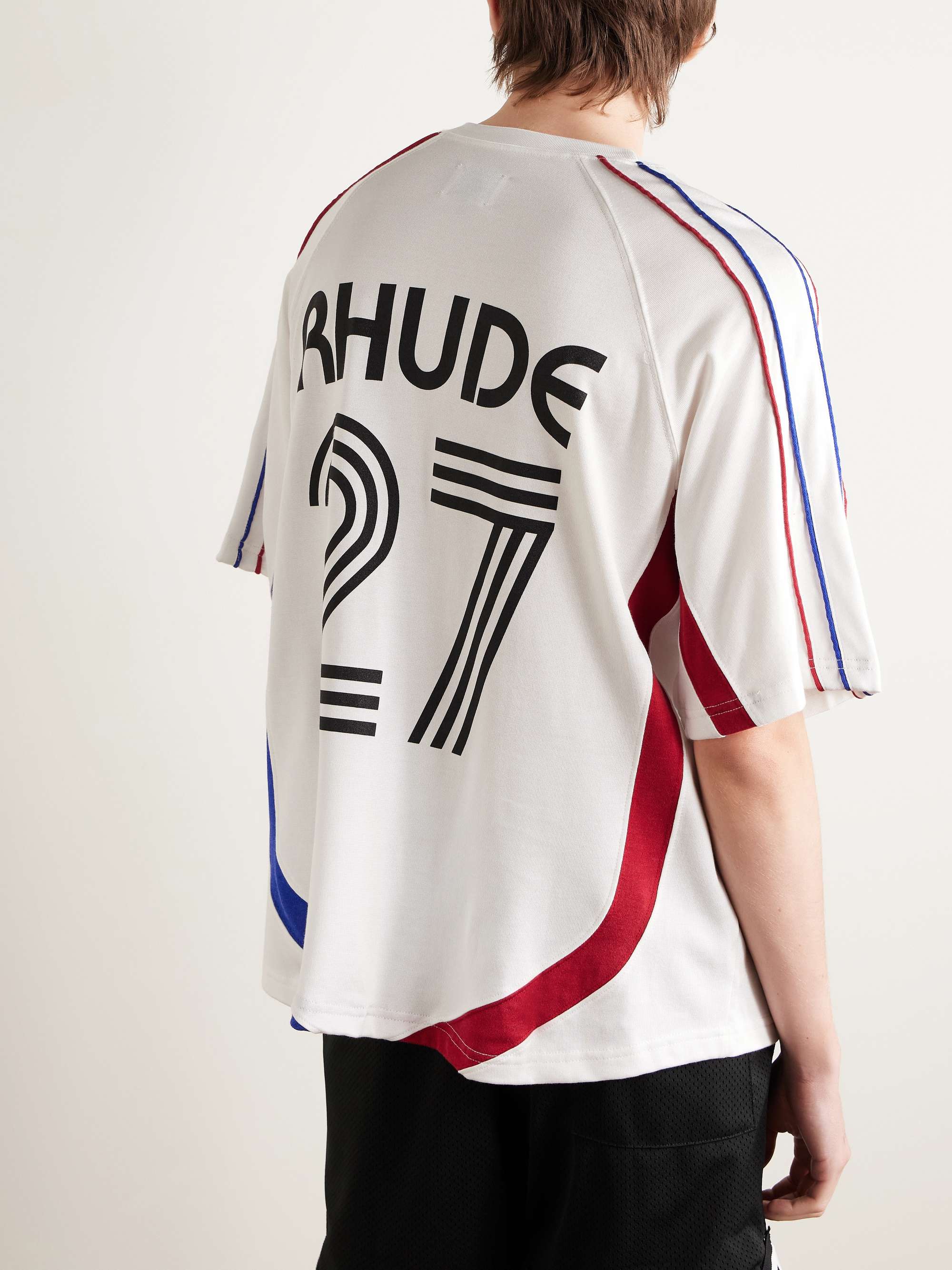 + Como 1907 Embroidered Printed Cotton-Blend Jersey T-Shirt view
