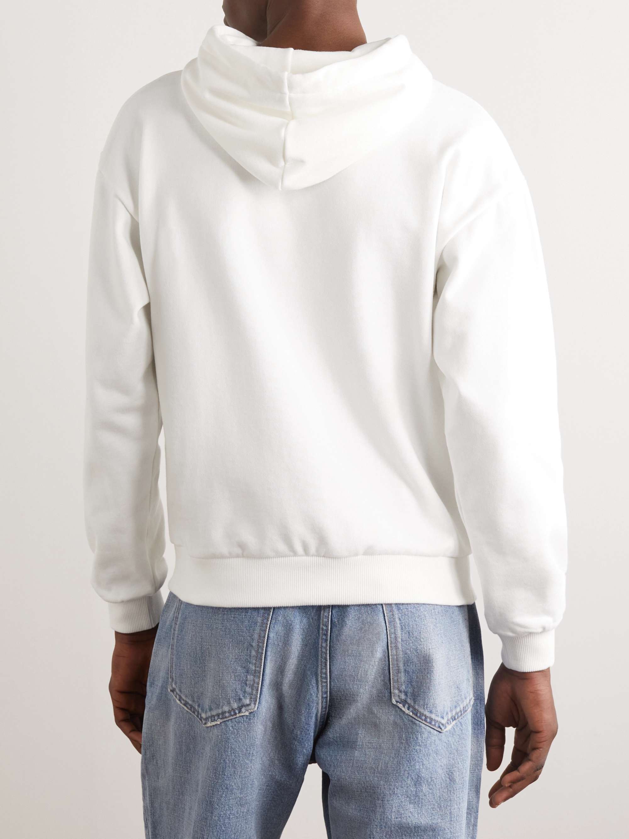 + David Weiss Printed Cotton-Jersey Hoodie view