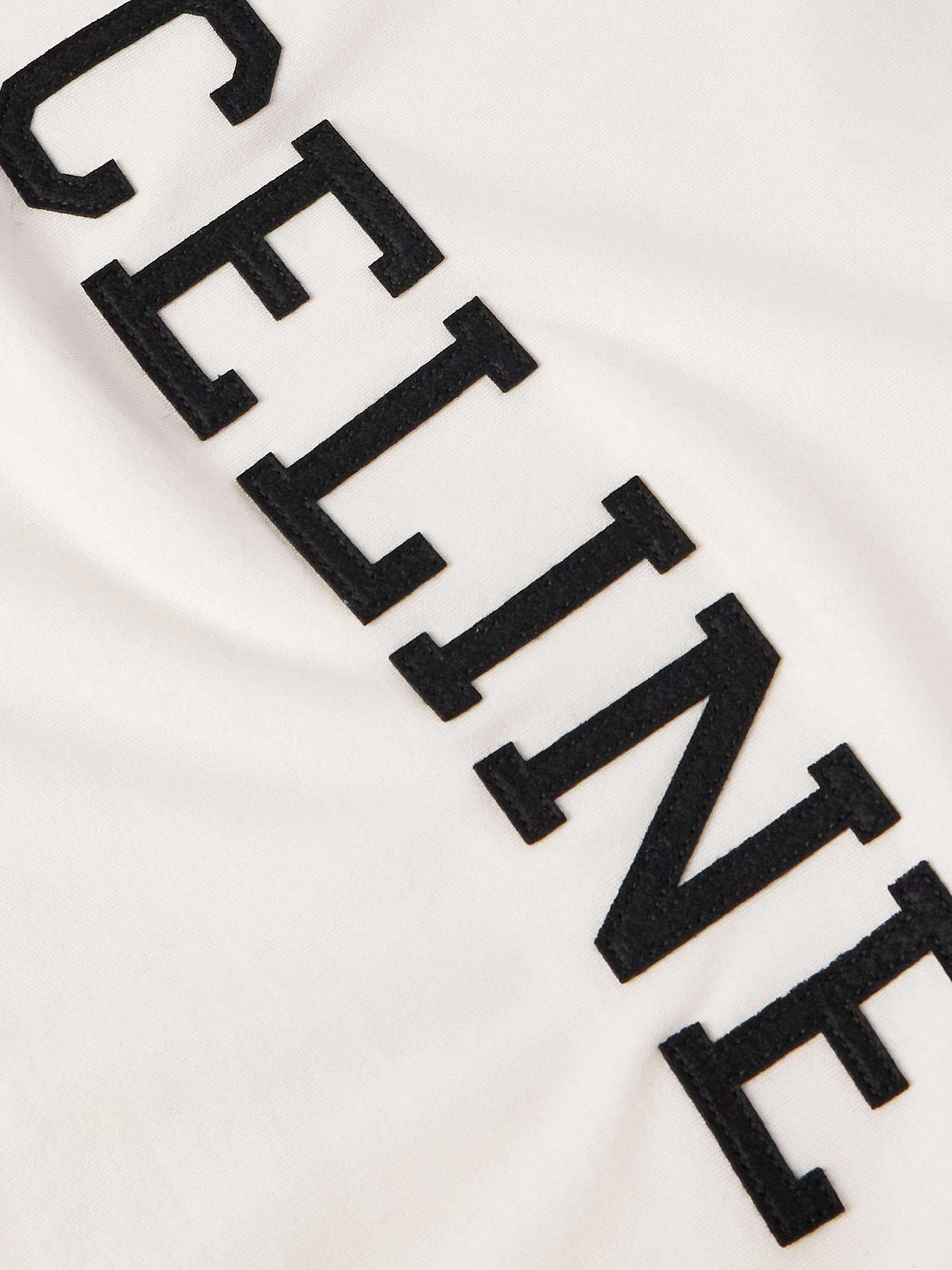 Cropped Logo-Appliquéd Cotton-Jersey T-Shirt view