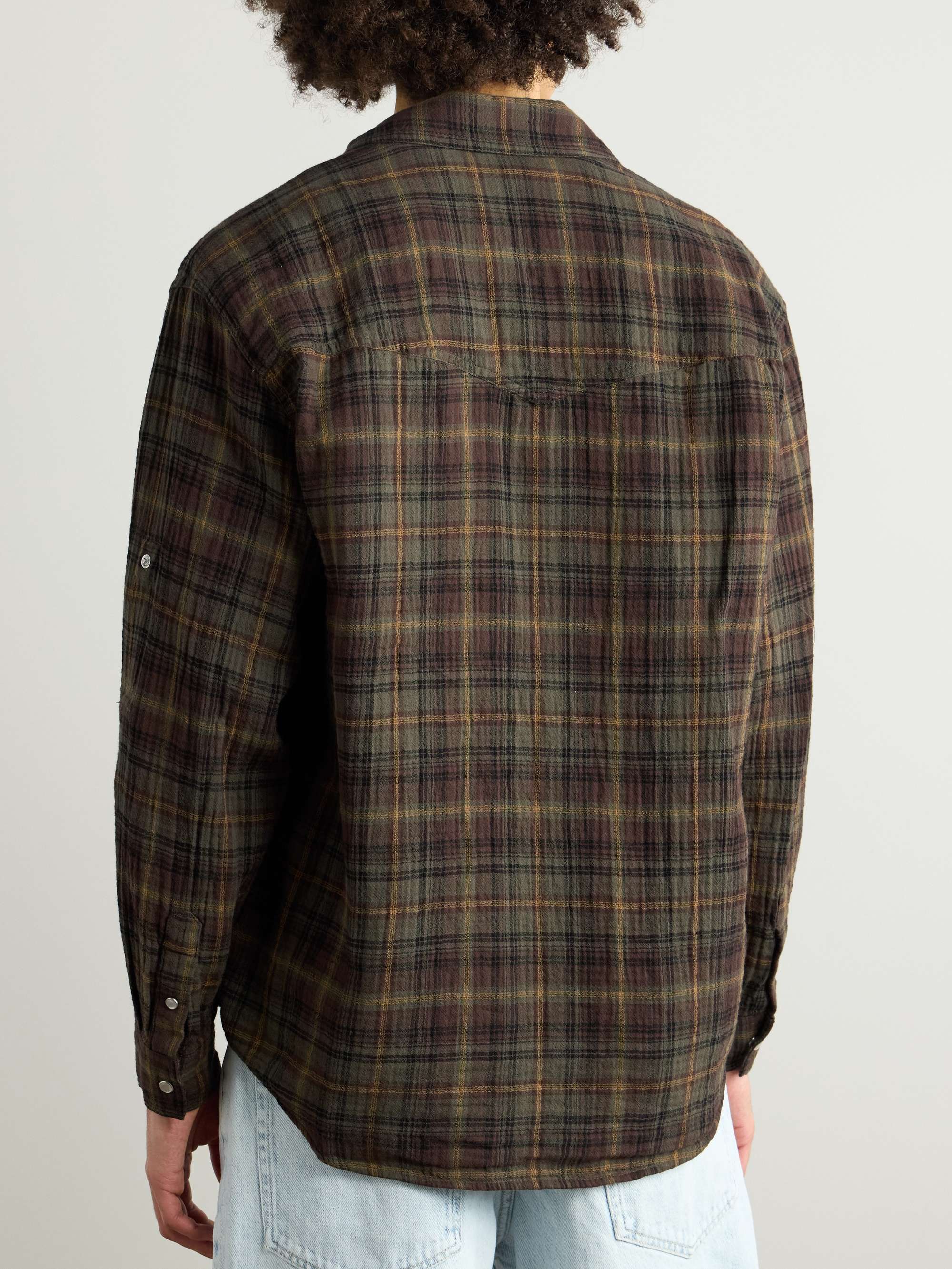 Panema Checked Cotton-Gauze Western Shirt view