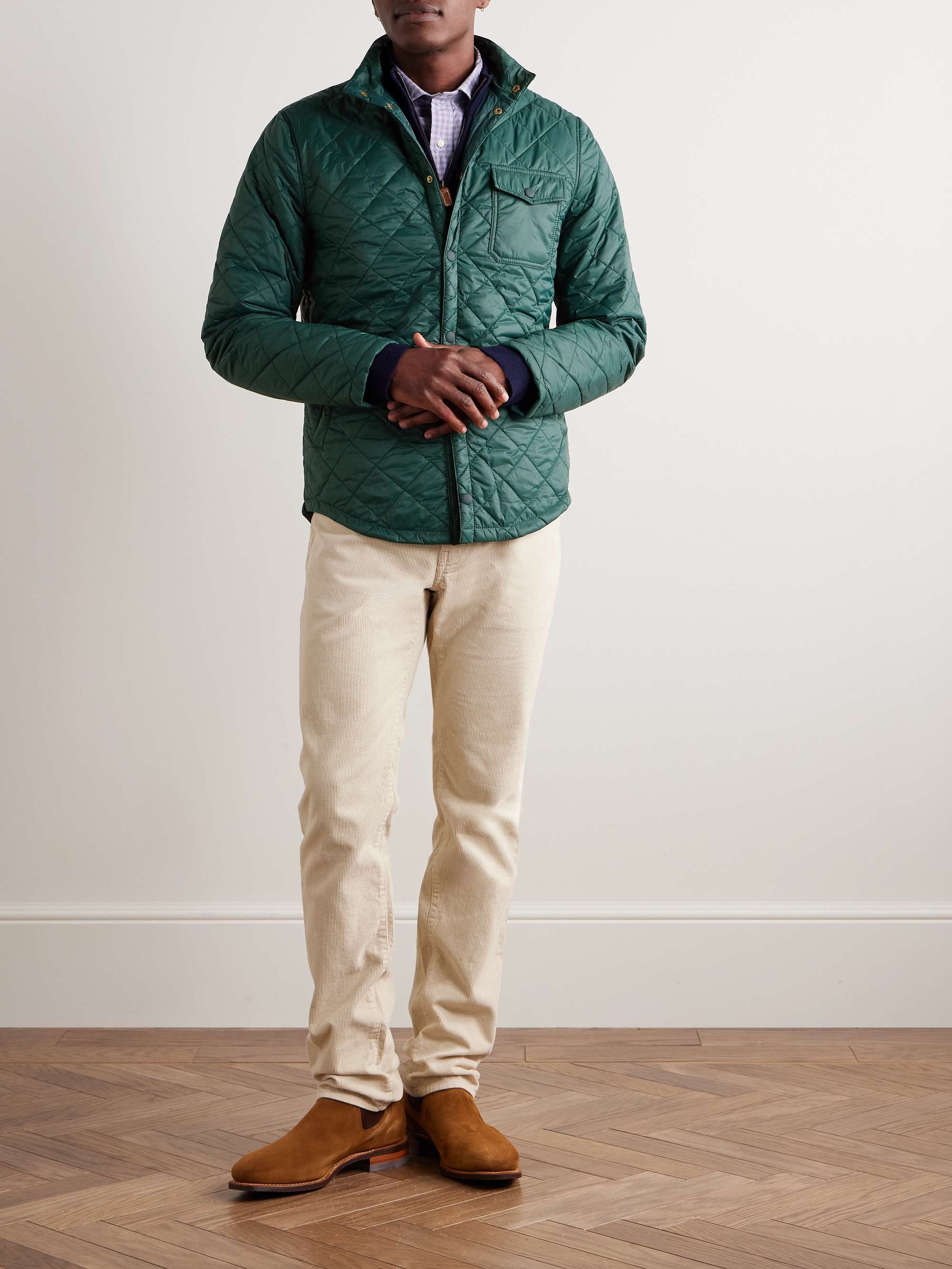 Traveler's Slim-Fit Quilted Nylon Cashpad Jacket view