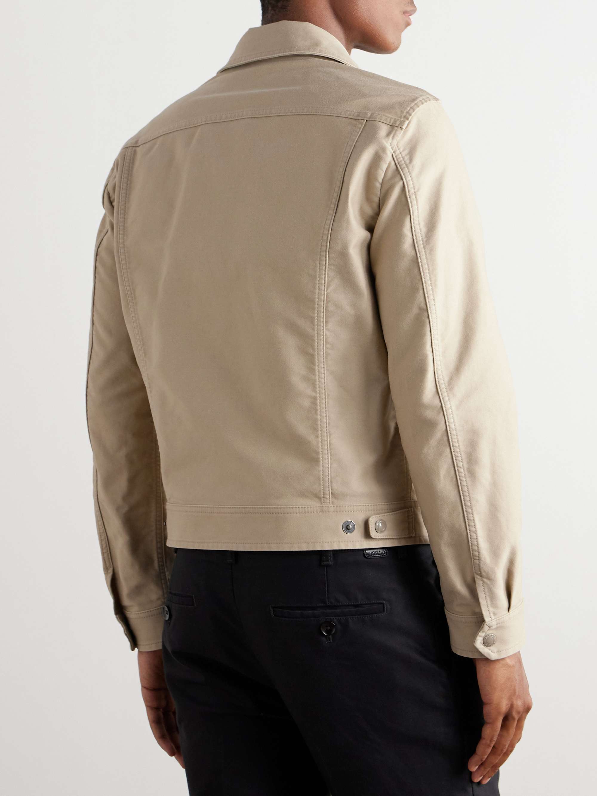 Slim-Fit Cotton-Twill Jacket view