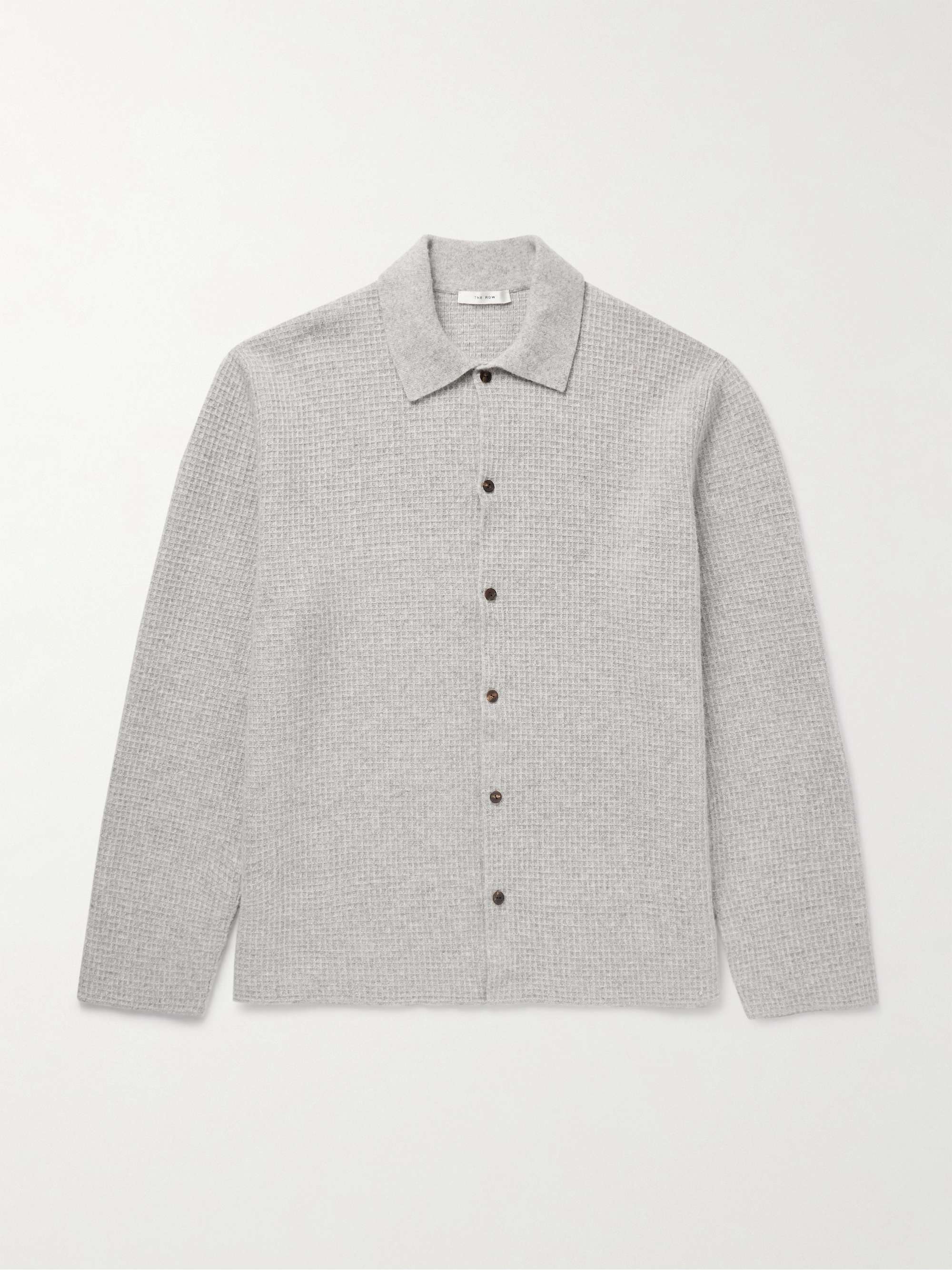 Barkley Waffle-Knit Wool and Cashmere-Blend Overshirt view