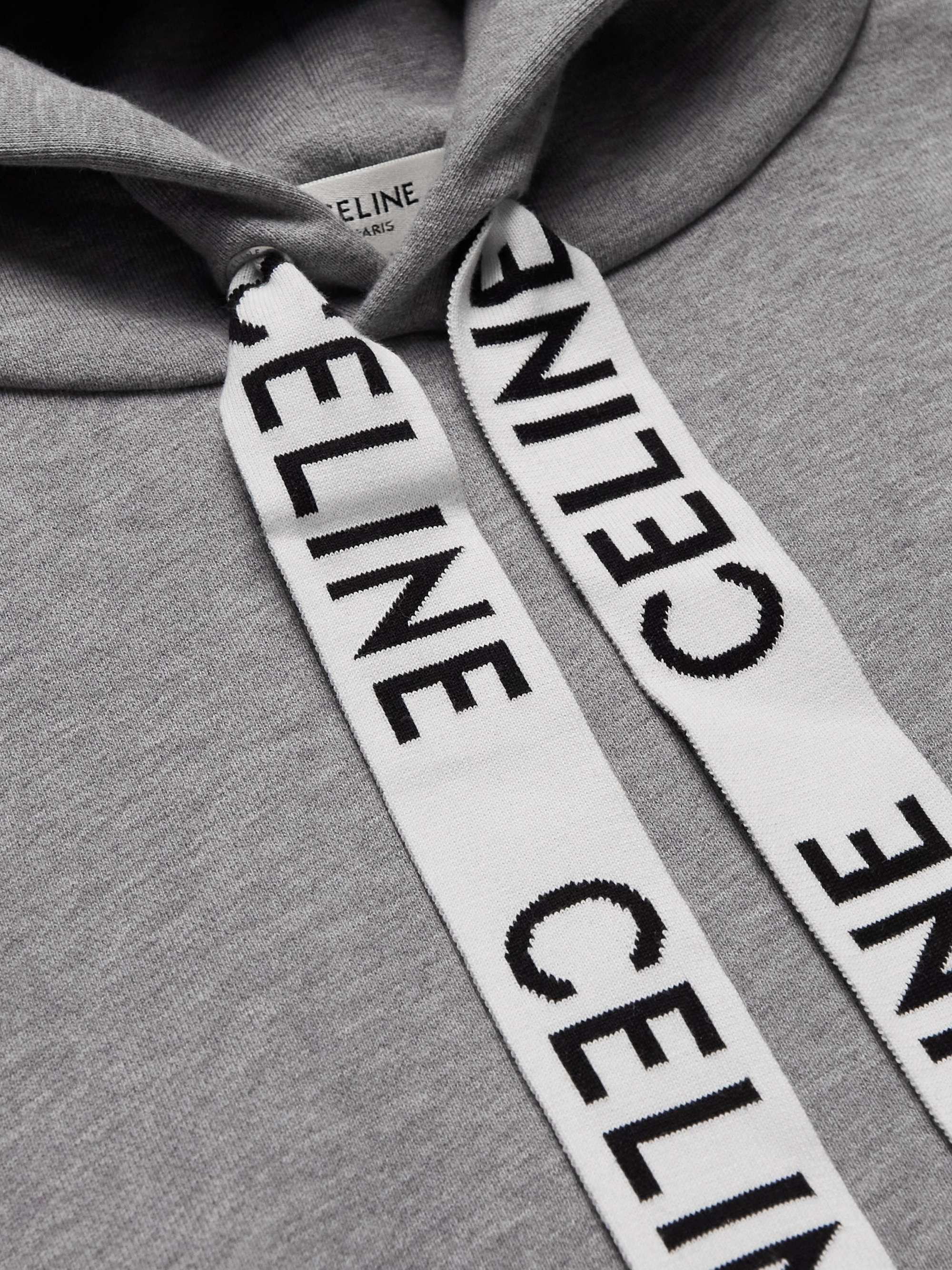 Logo-Detailed Cotton-Jersey Hoodie view