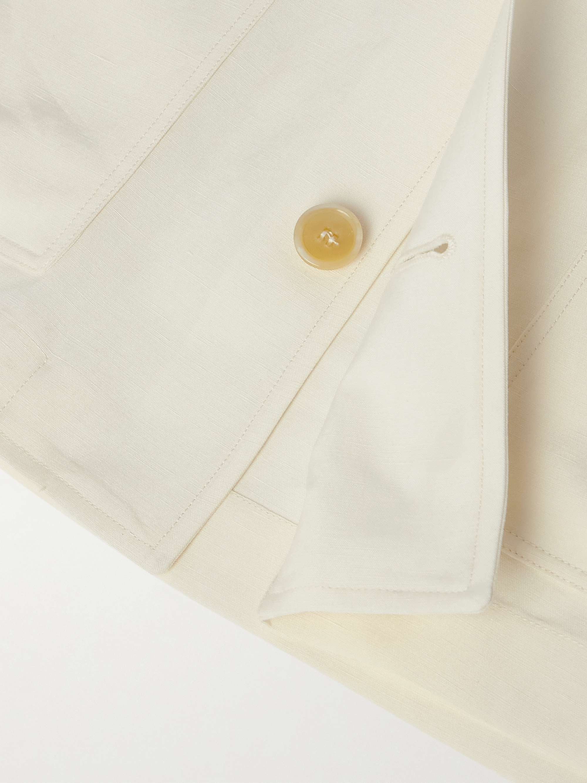Joele Linen and Silk-Blend Overshirt view