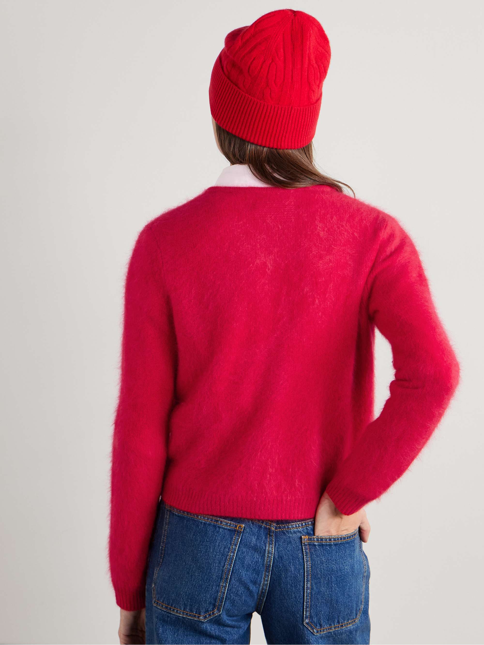 Grizzly brushed-cashmere cardigan view