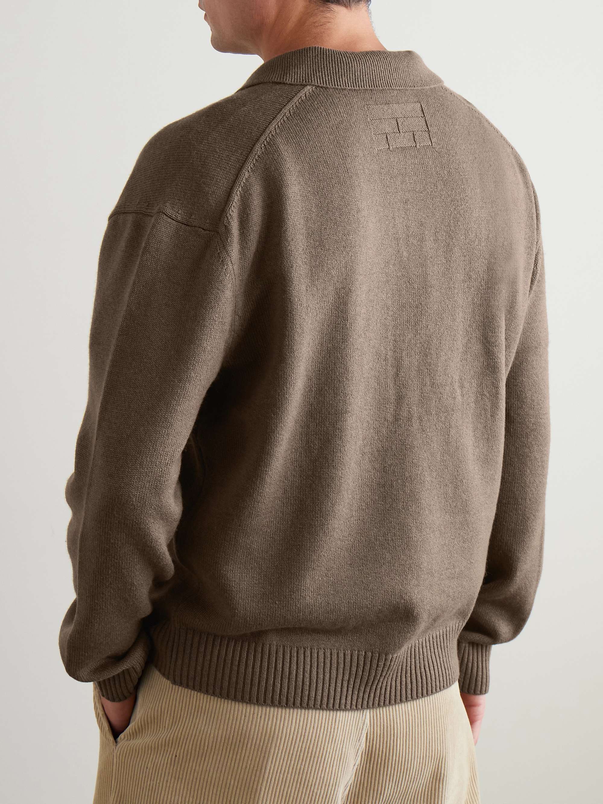 Wool and Silk-Blend Polo Shirt view