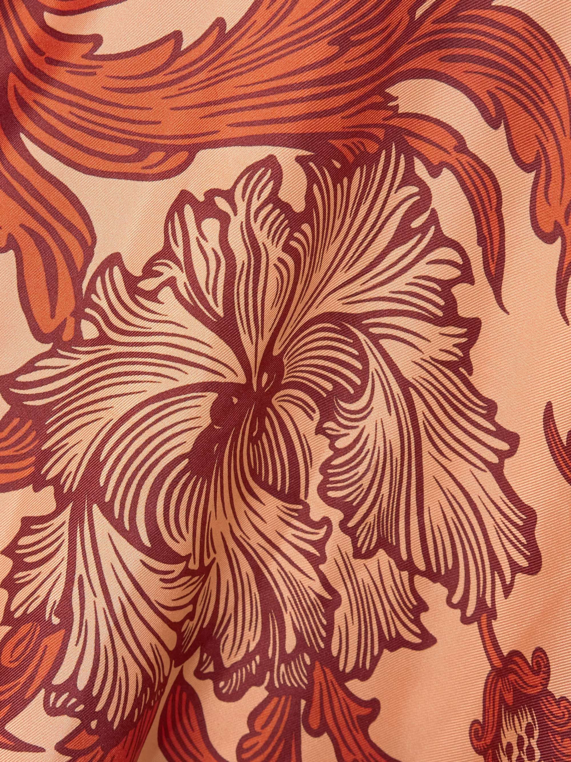 Magnifico printed silk-twill maxi dress view