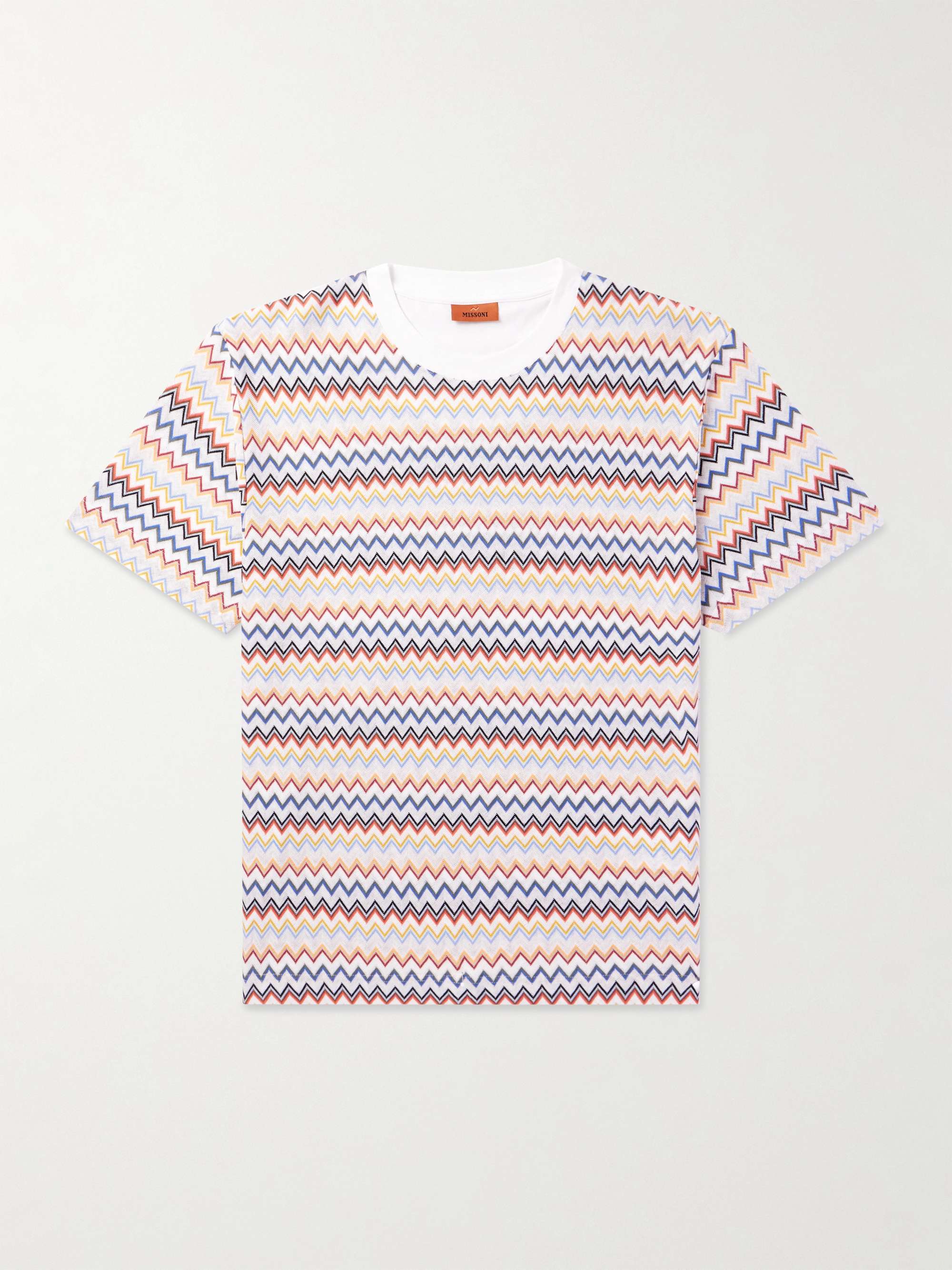 Crochet-Knit Cotton T-Shirt view