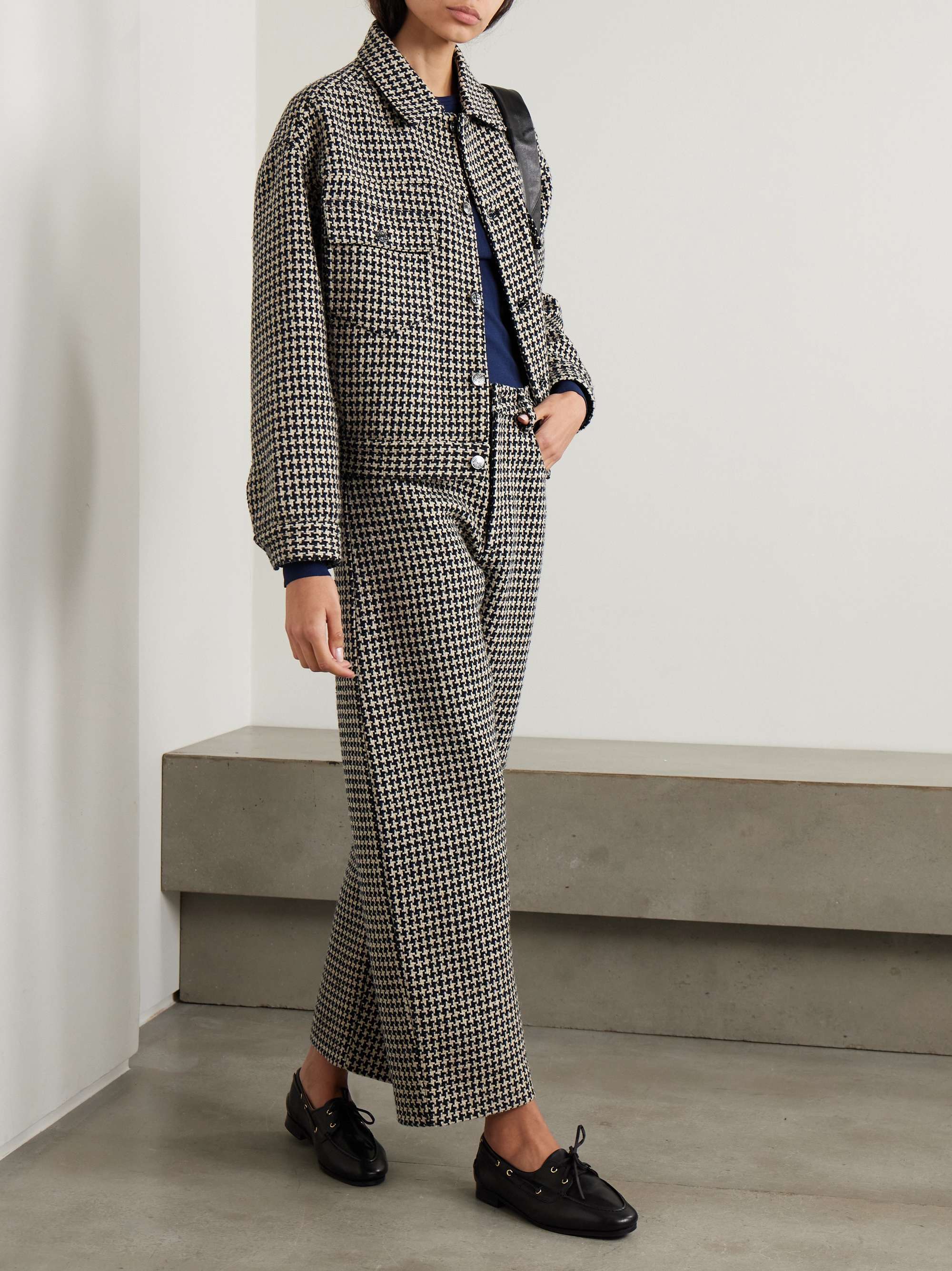 Houndstooth tweed jacket view
