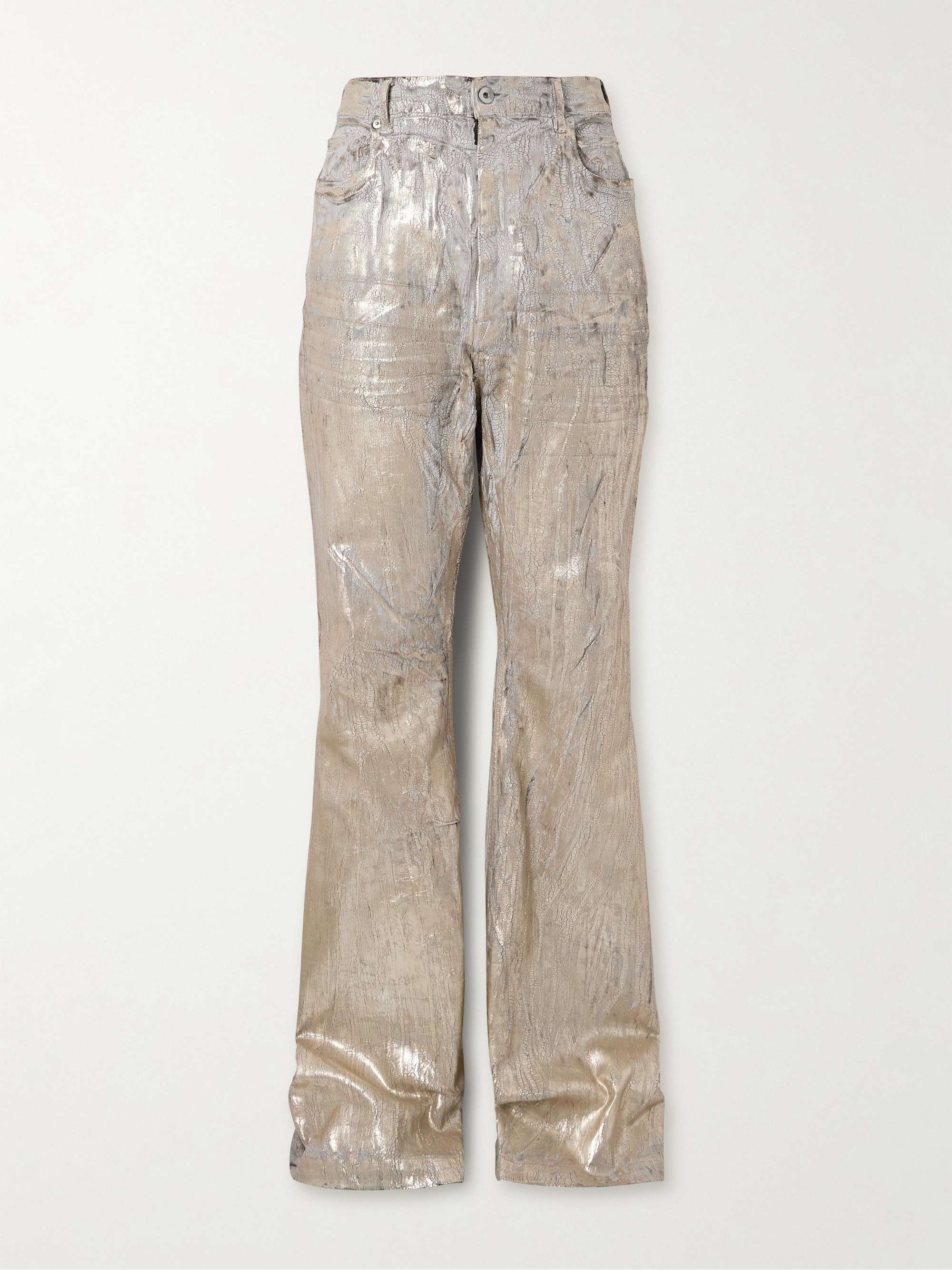 Bolan Slim-Fit Flared Metallic Megacrust Jeans view