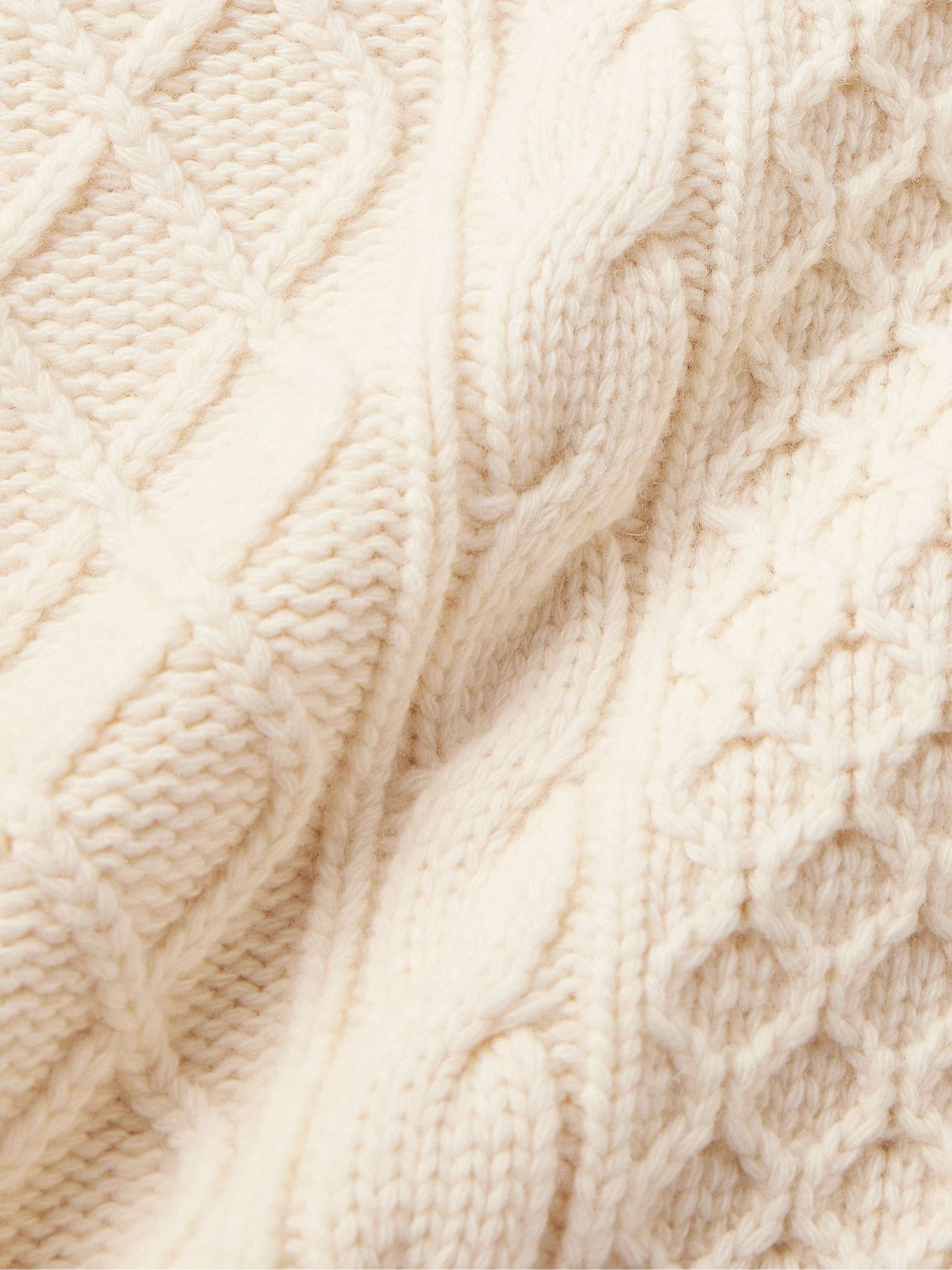 Carran Cable-Knit Wool Mock-Neck Sweater view