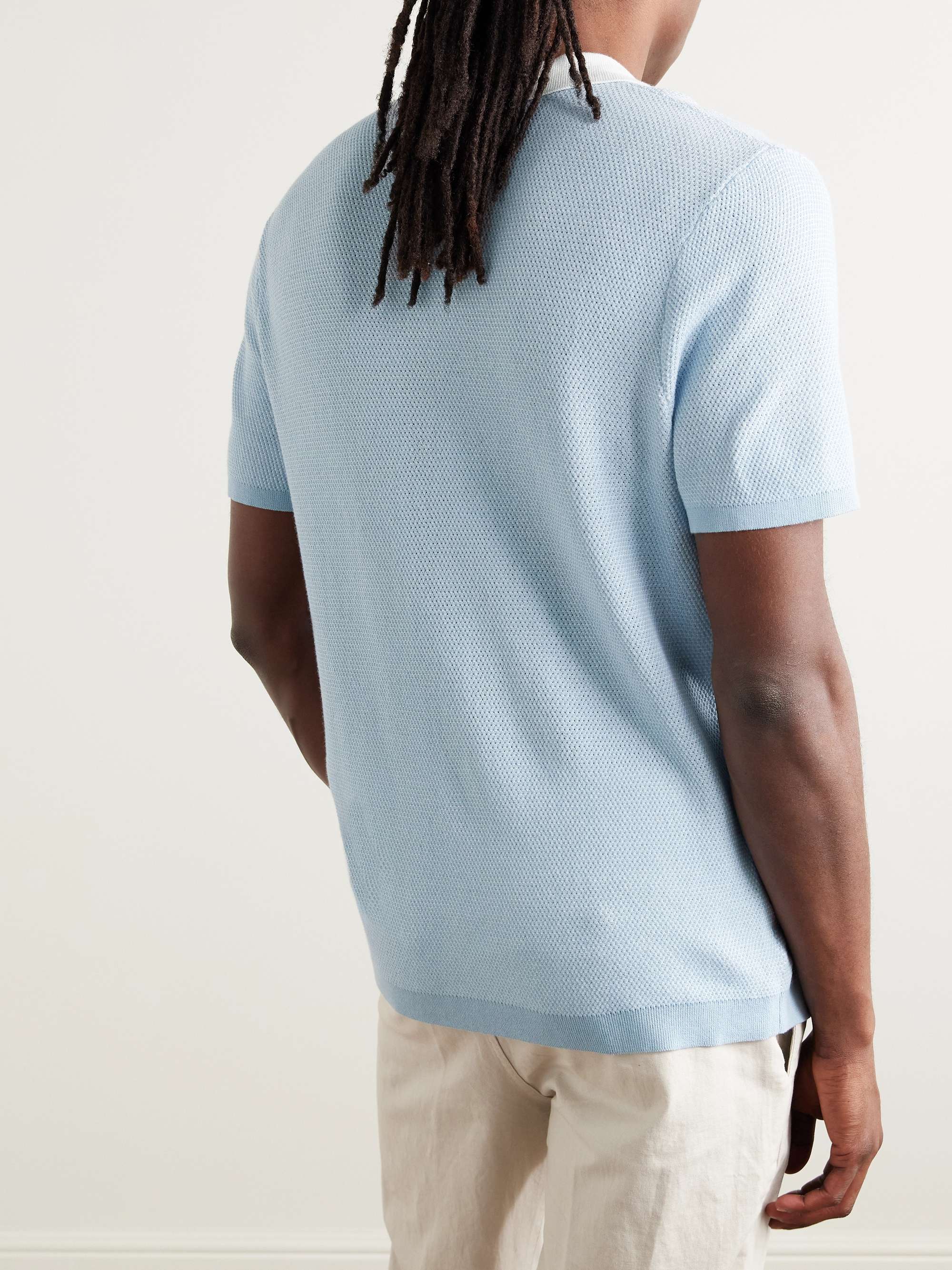 Johnny Two-Tone Cotton Polo Shirt view