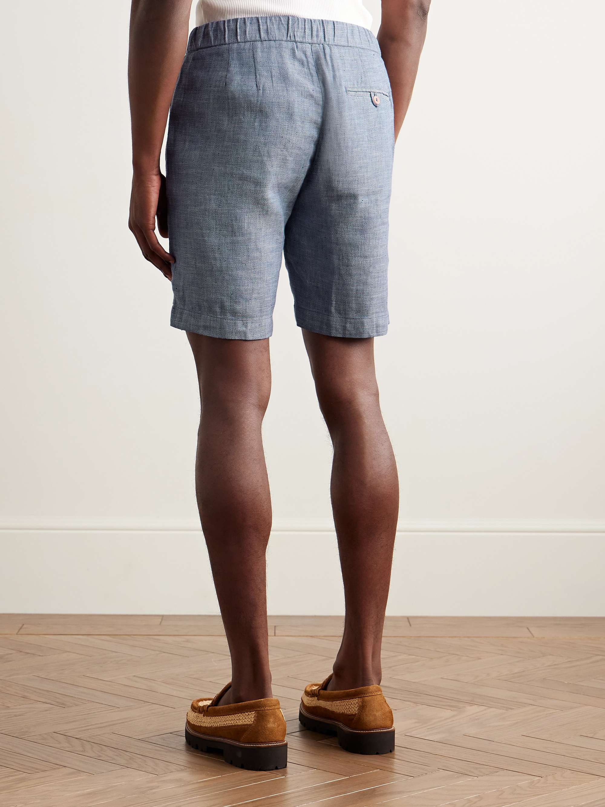 Felipe Slim-Fit Linen and Cotton-Blend Drawstring Shorts view