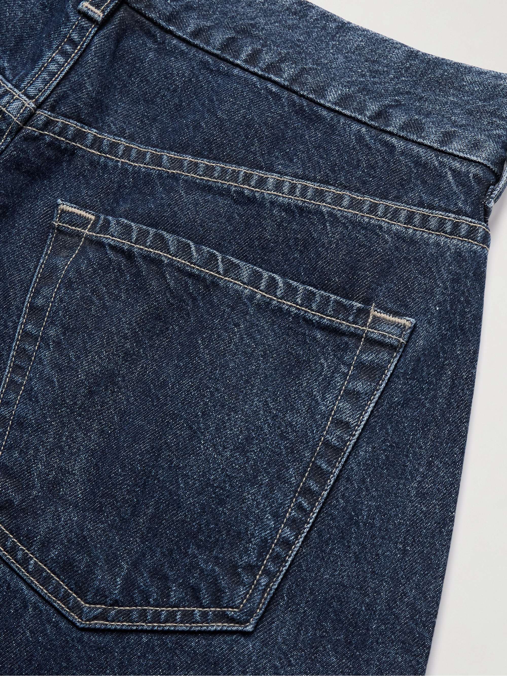 Petra pleated high-rise wide-leg jeans view