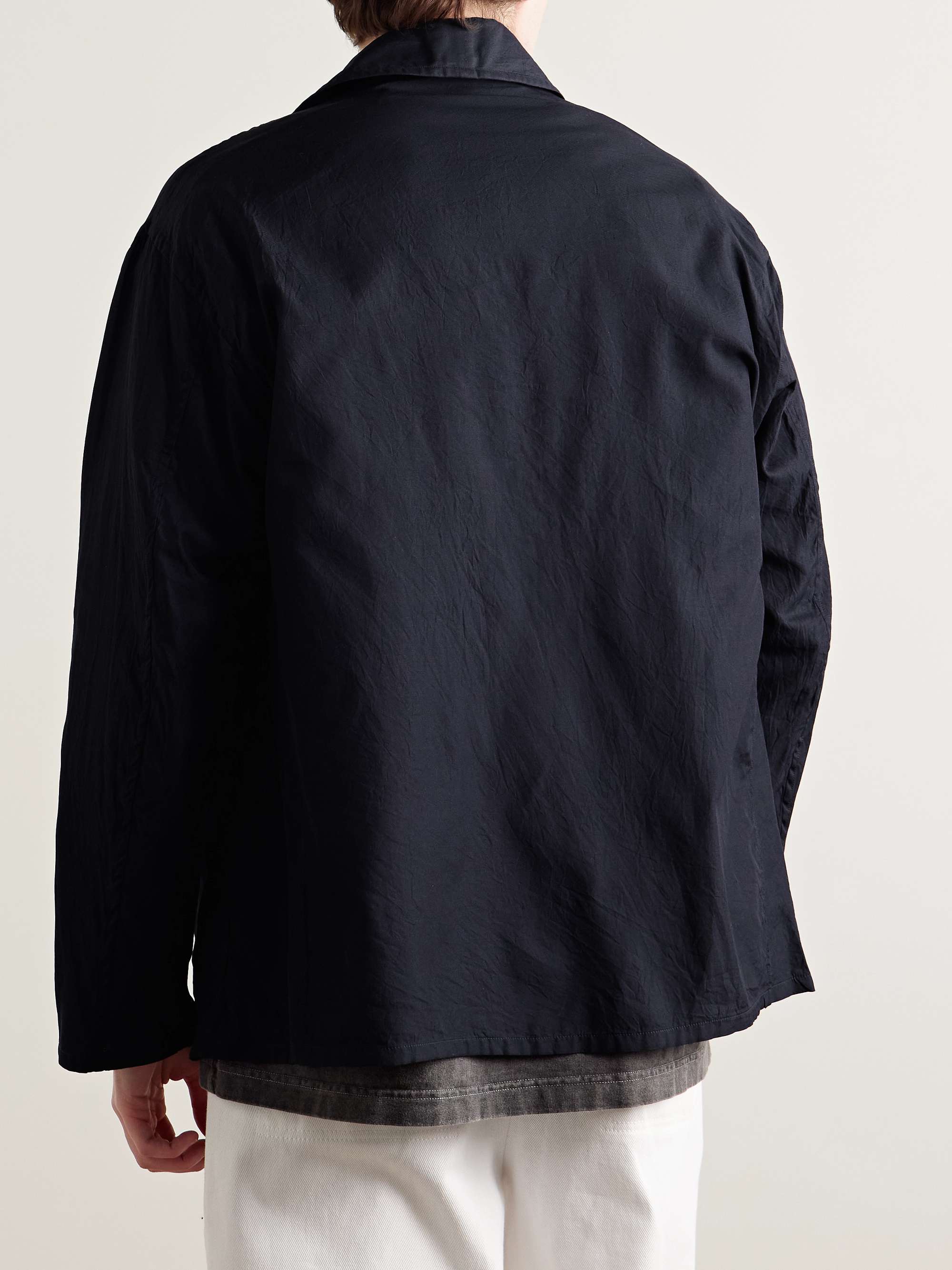 Cotton and Silk-Blend Twill Shirt Jacket view