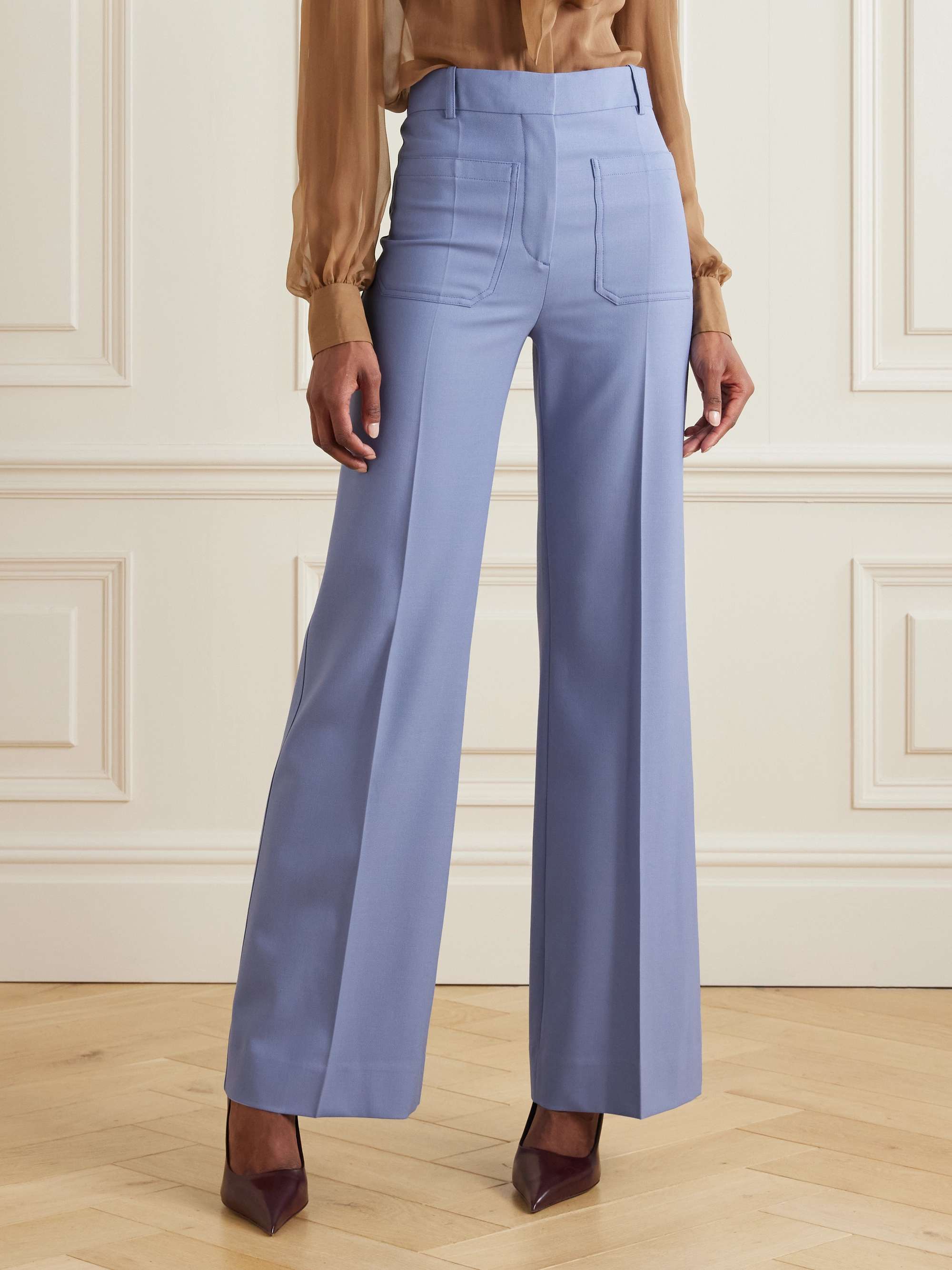 Alina twill wide-leg pants view