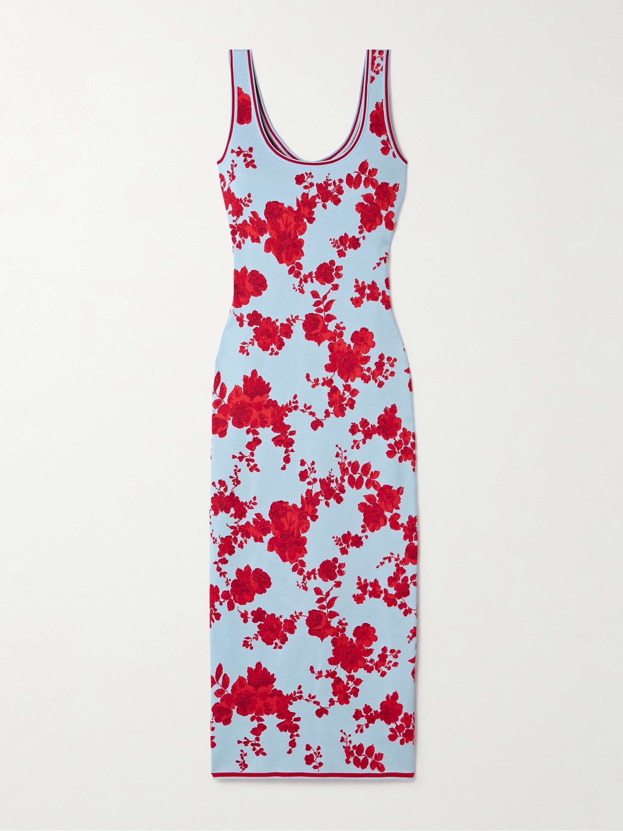 Silk-jacquard midi dress view