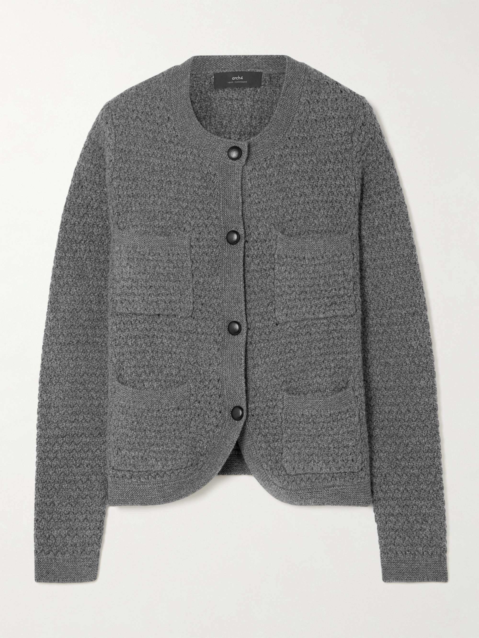 Tulip crocheted cashmere cardigan view