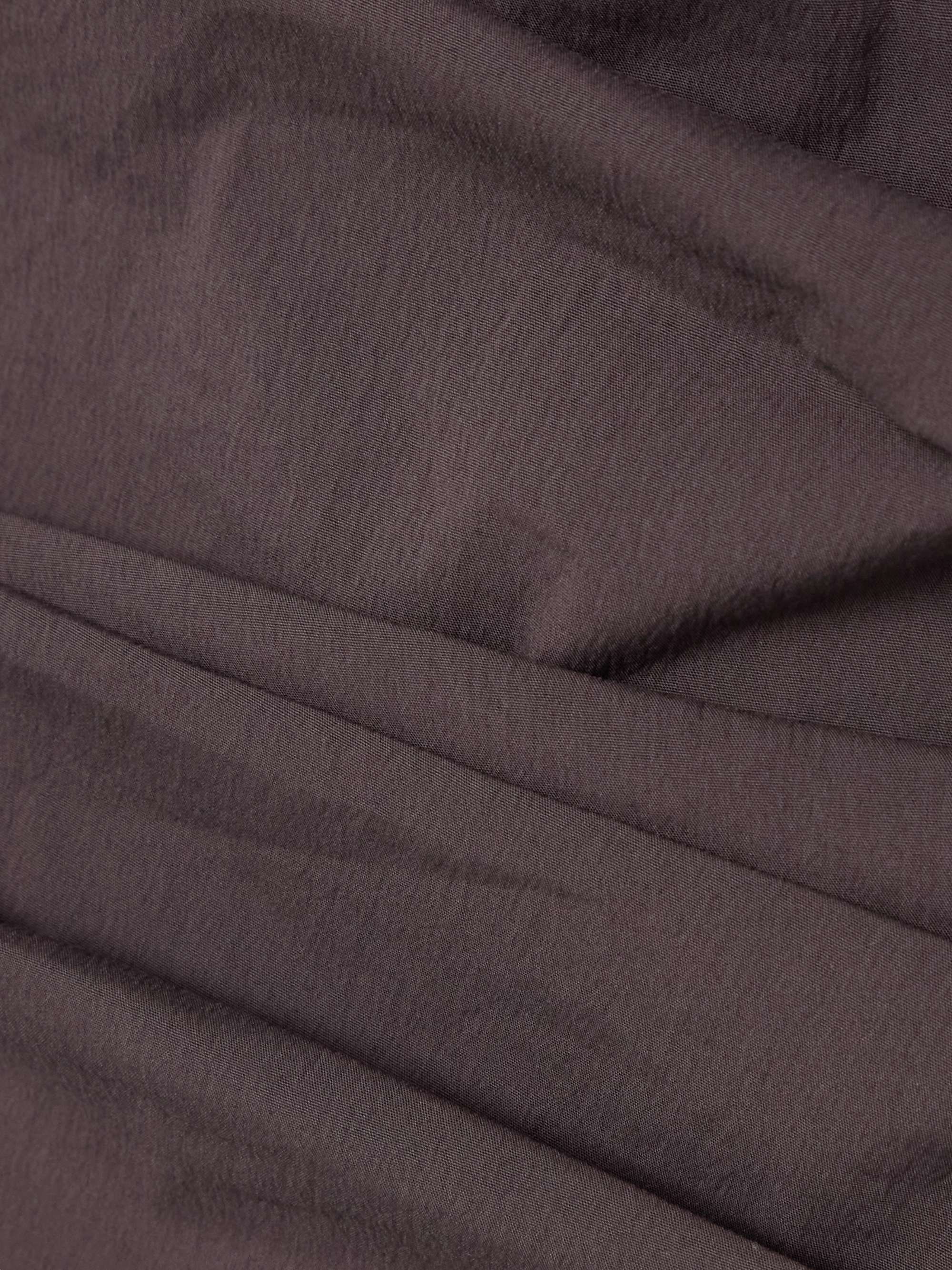 Strapless tie-back crinkled cotton-blend maxi dress view