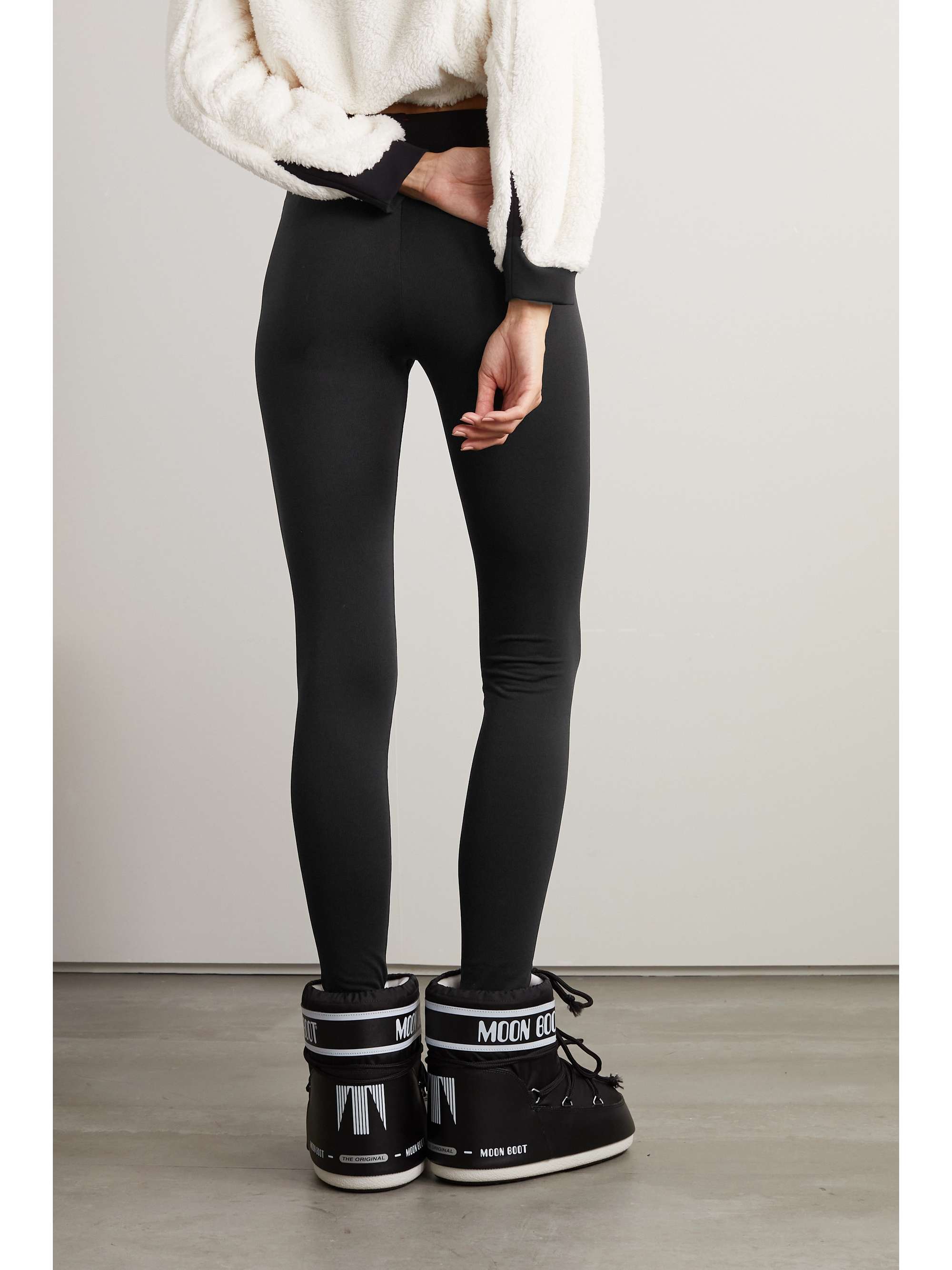 Appliquéd Polartec stretch-knit base layer leggings view