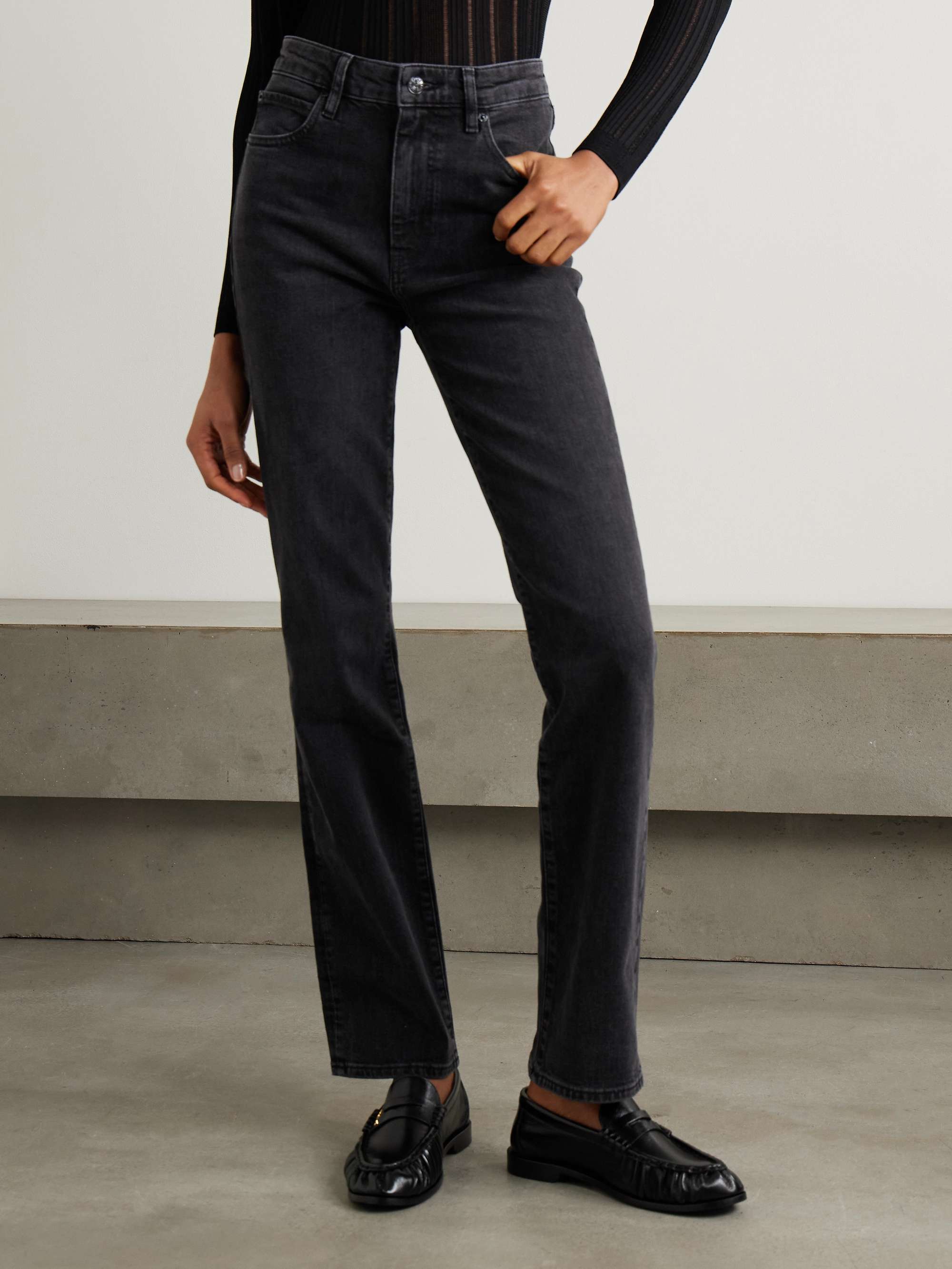 The Ruler high-rise straight-leg jeans view