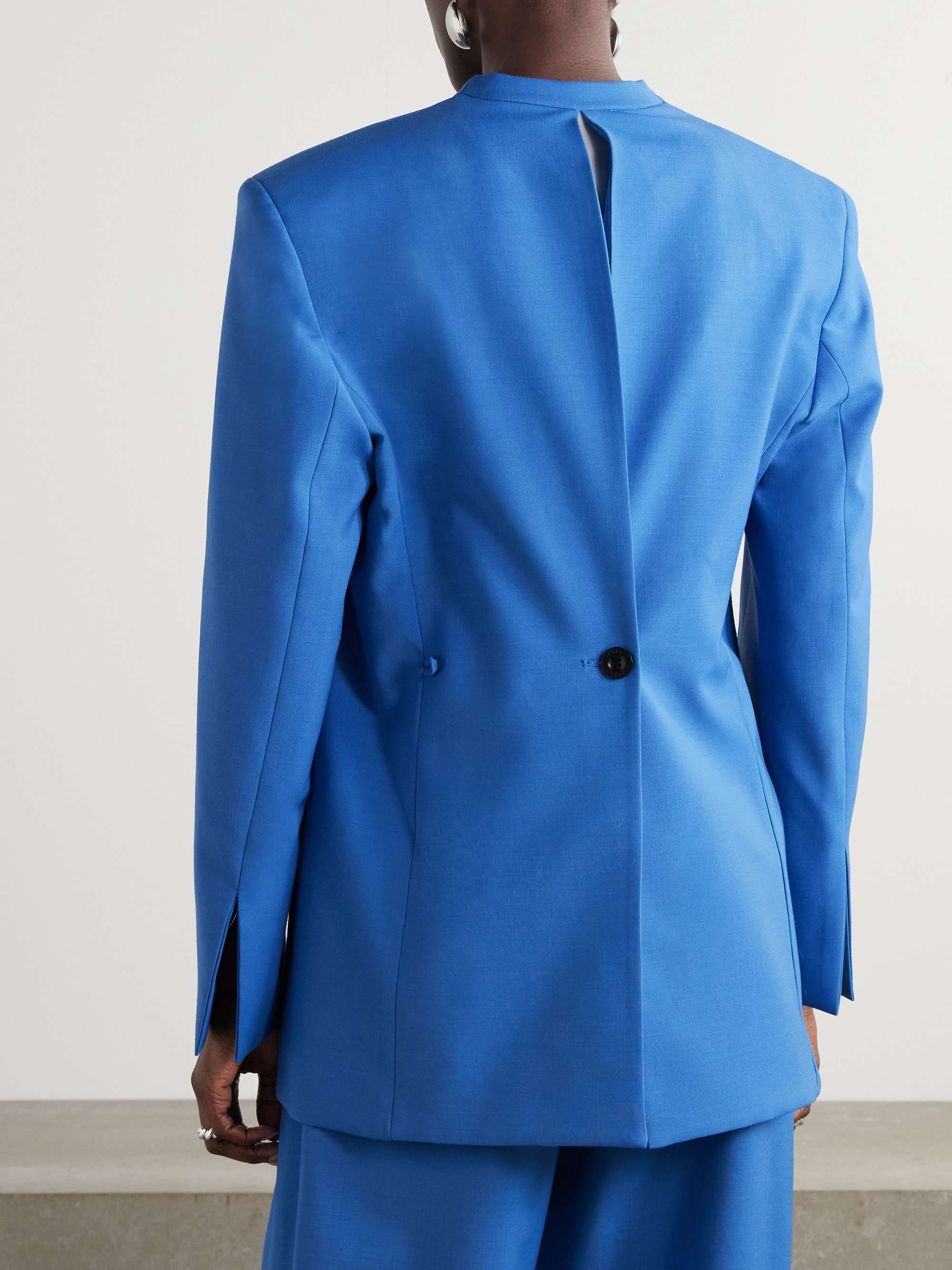 Homme double-breasted oversized woven blazer view