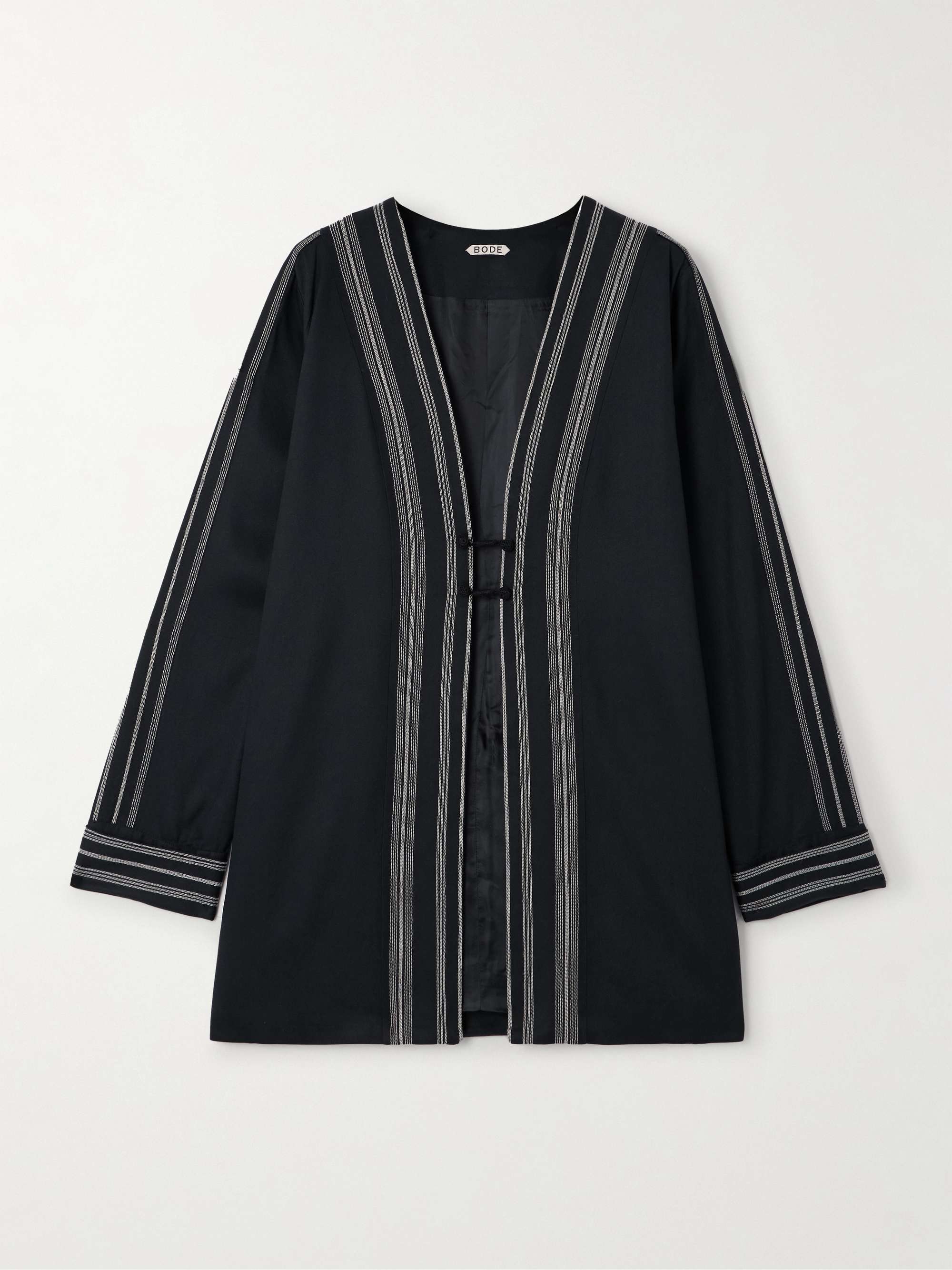 Mathilde embroidered satin jacket view