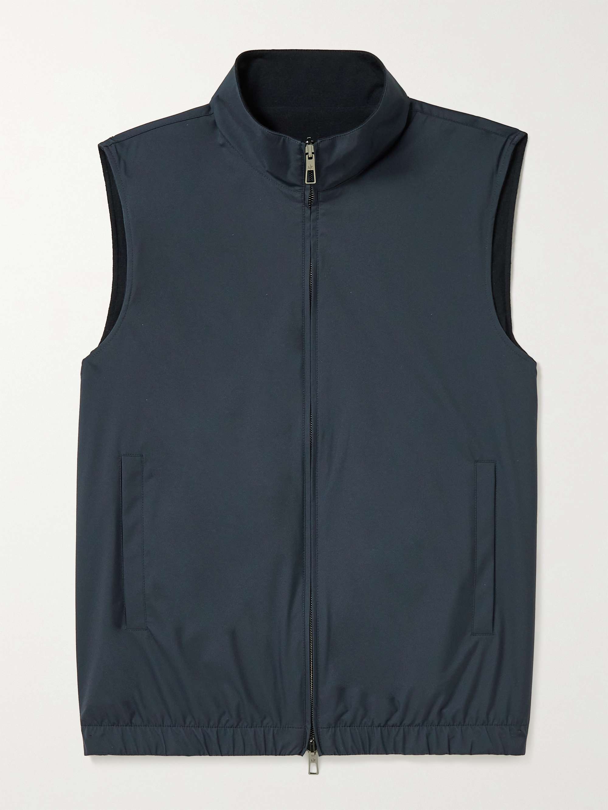 Slim-Fit Storm System Reversible Nylon and Wool Gilet view