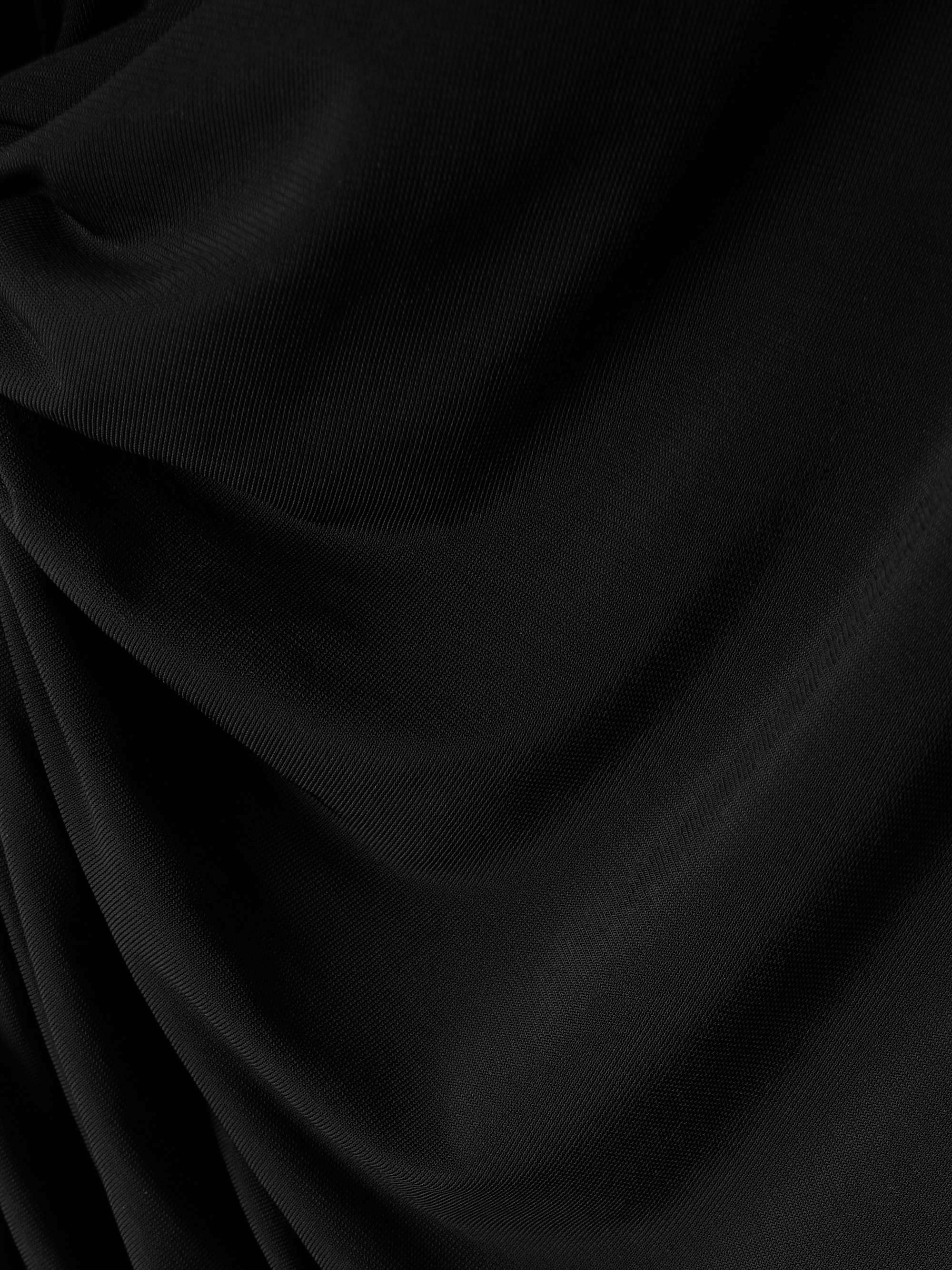 Ruched stretch-jersey T-shirt view