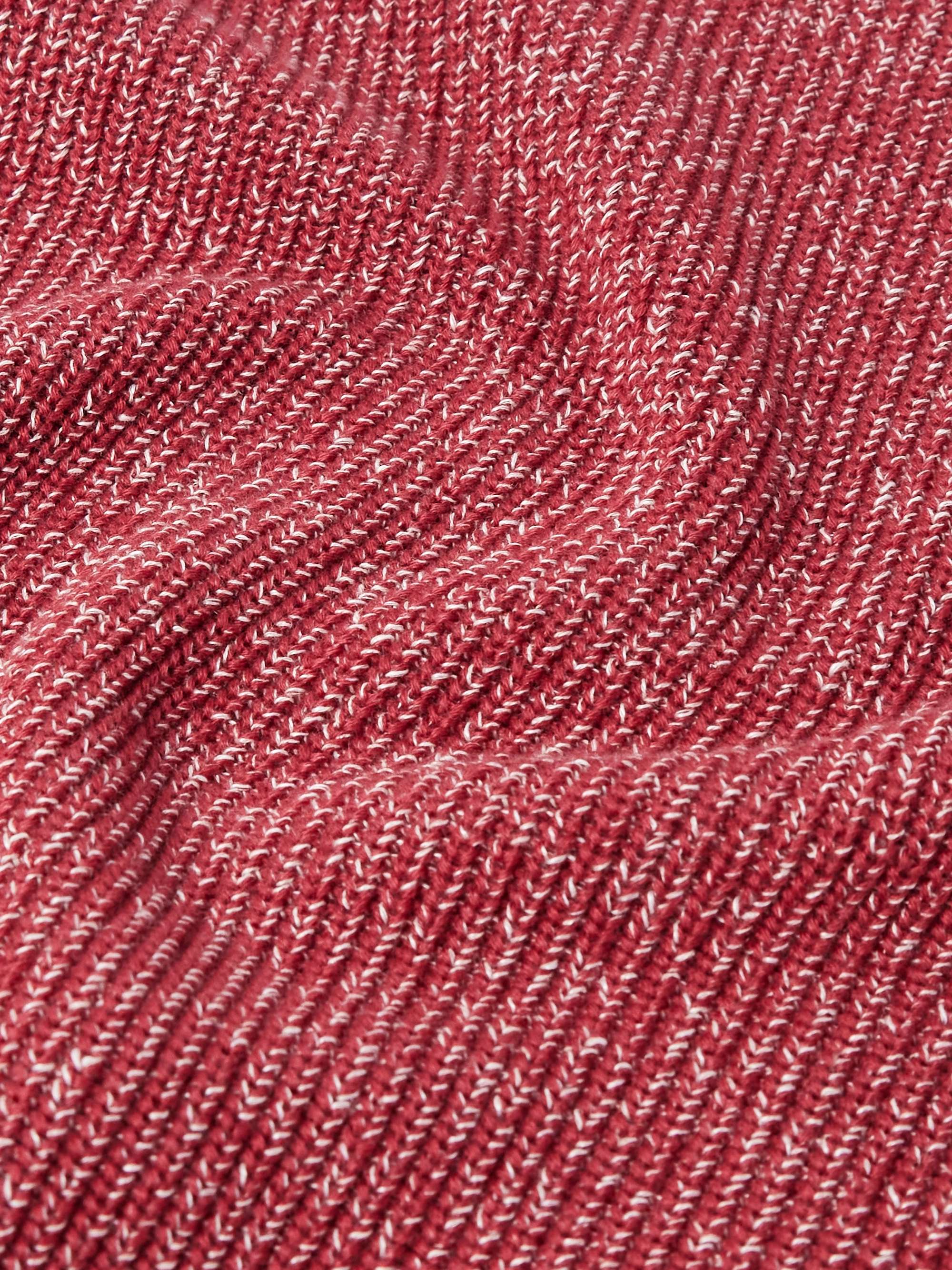 Ribbed Cotton and Linen-Blend Sweater view