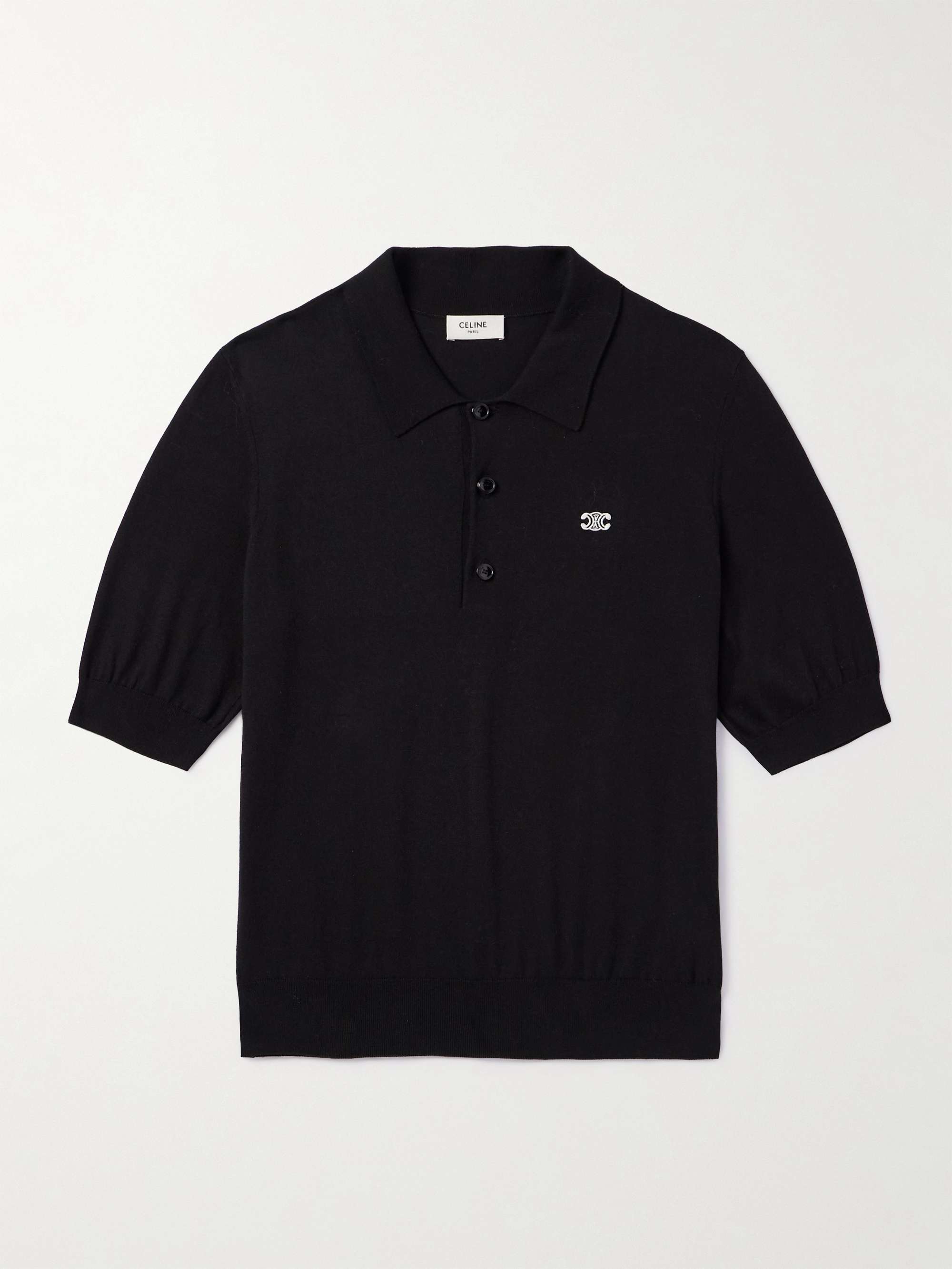 Slim-Fit Logo-Embroidered Cotton Polo Shirt view