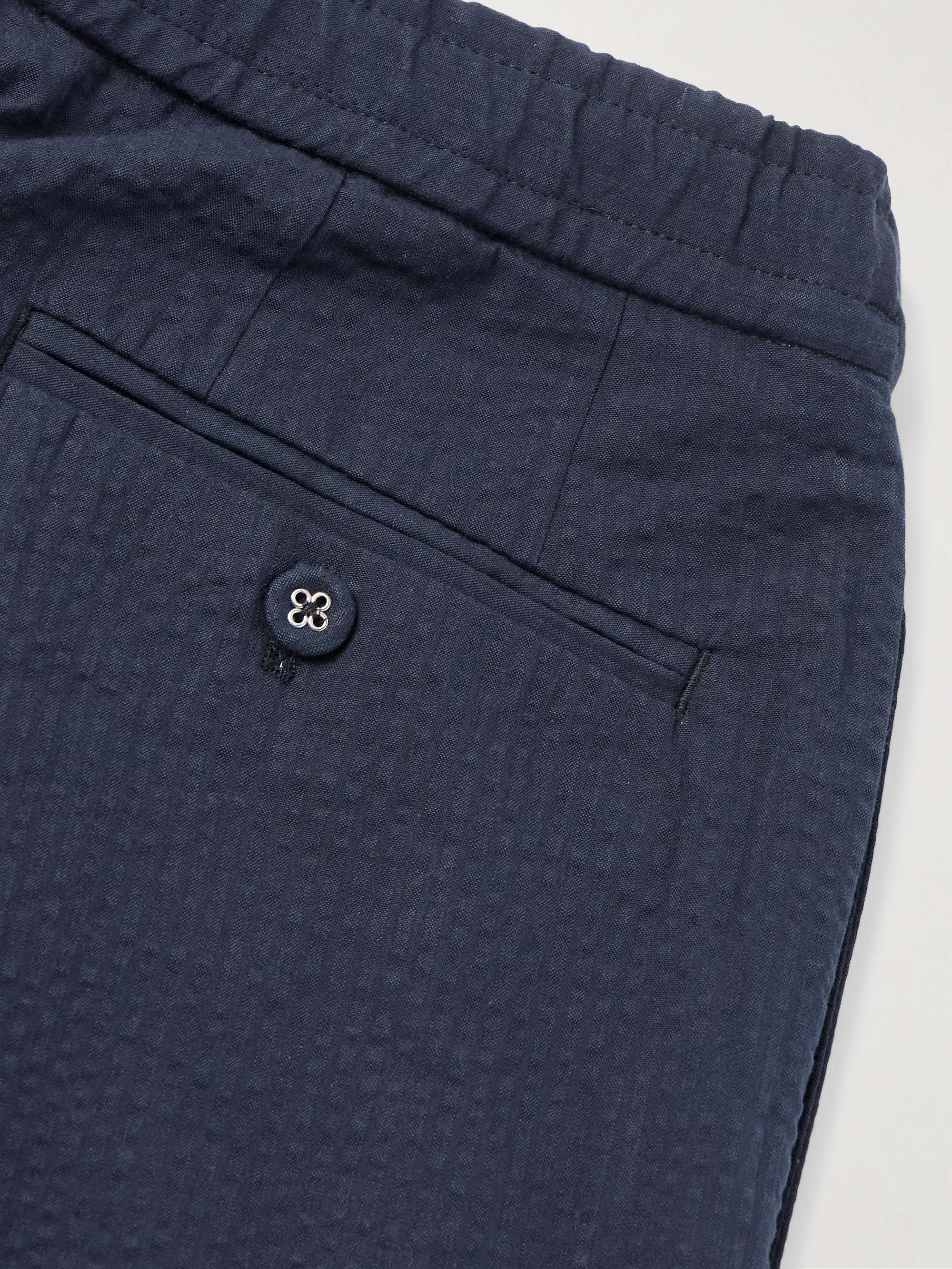 Joseph Tapered Cotton-Seersucker Suit Trousers view