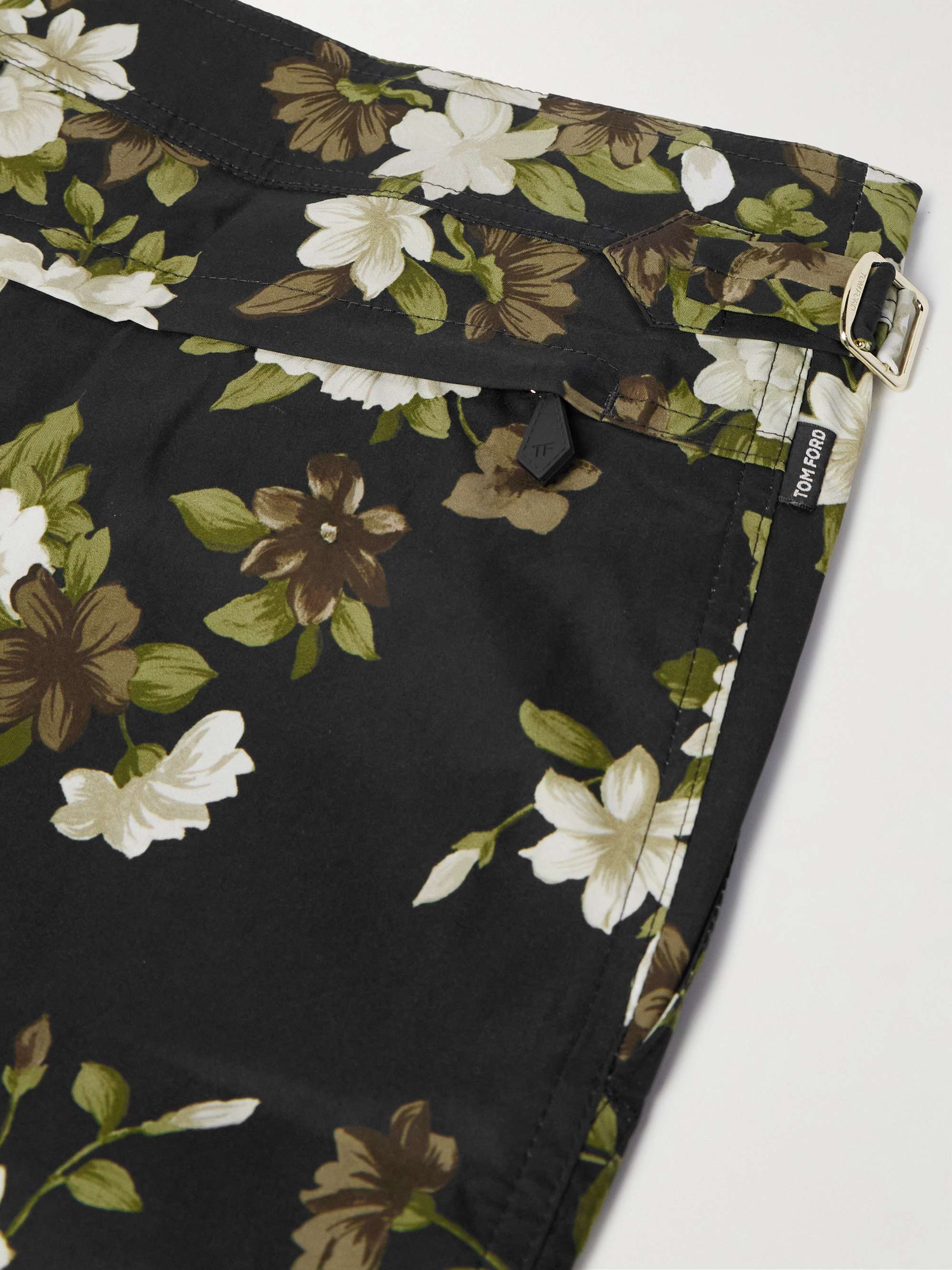 Hendrix Slim-Fit Short-Length Floral-Print Swim Shorts view