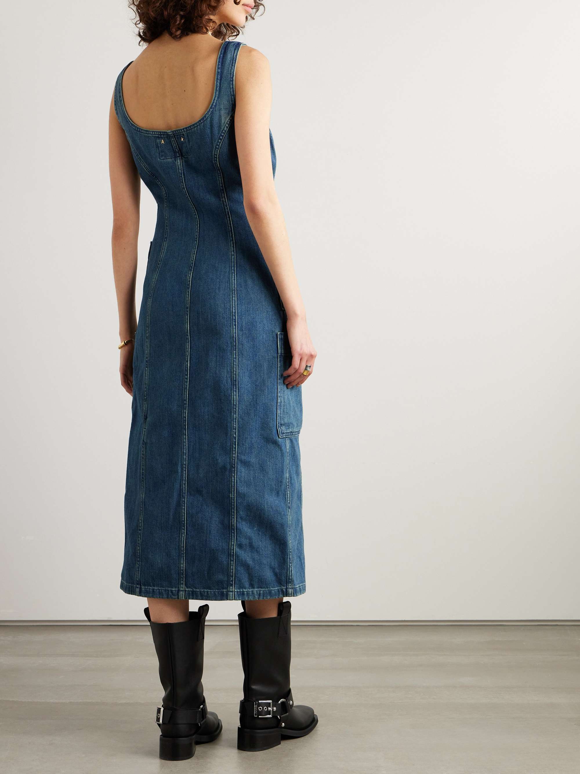 Journey denim midi dress view