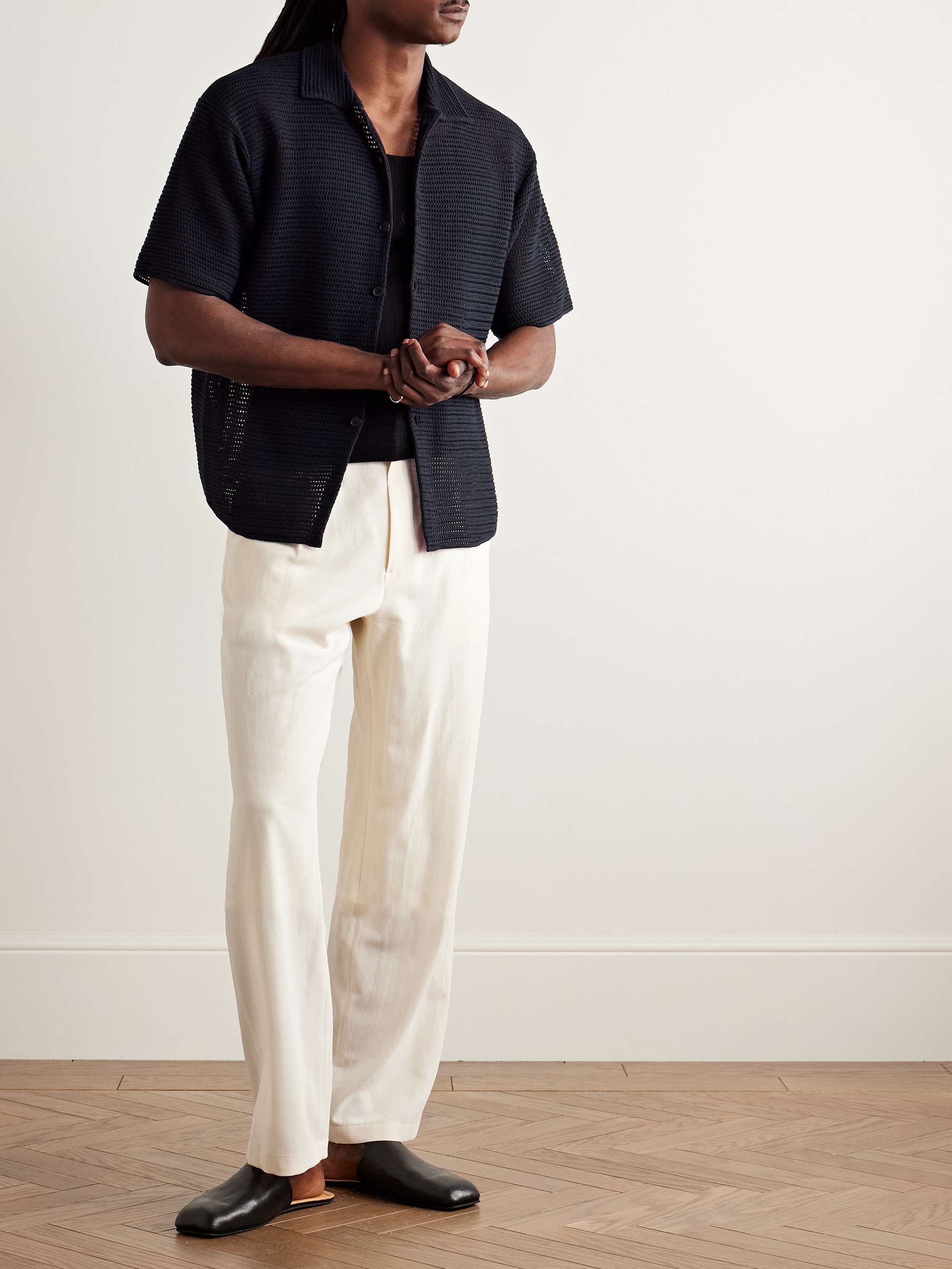 Open-Knit Cotton Shirt view