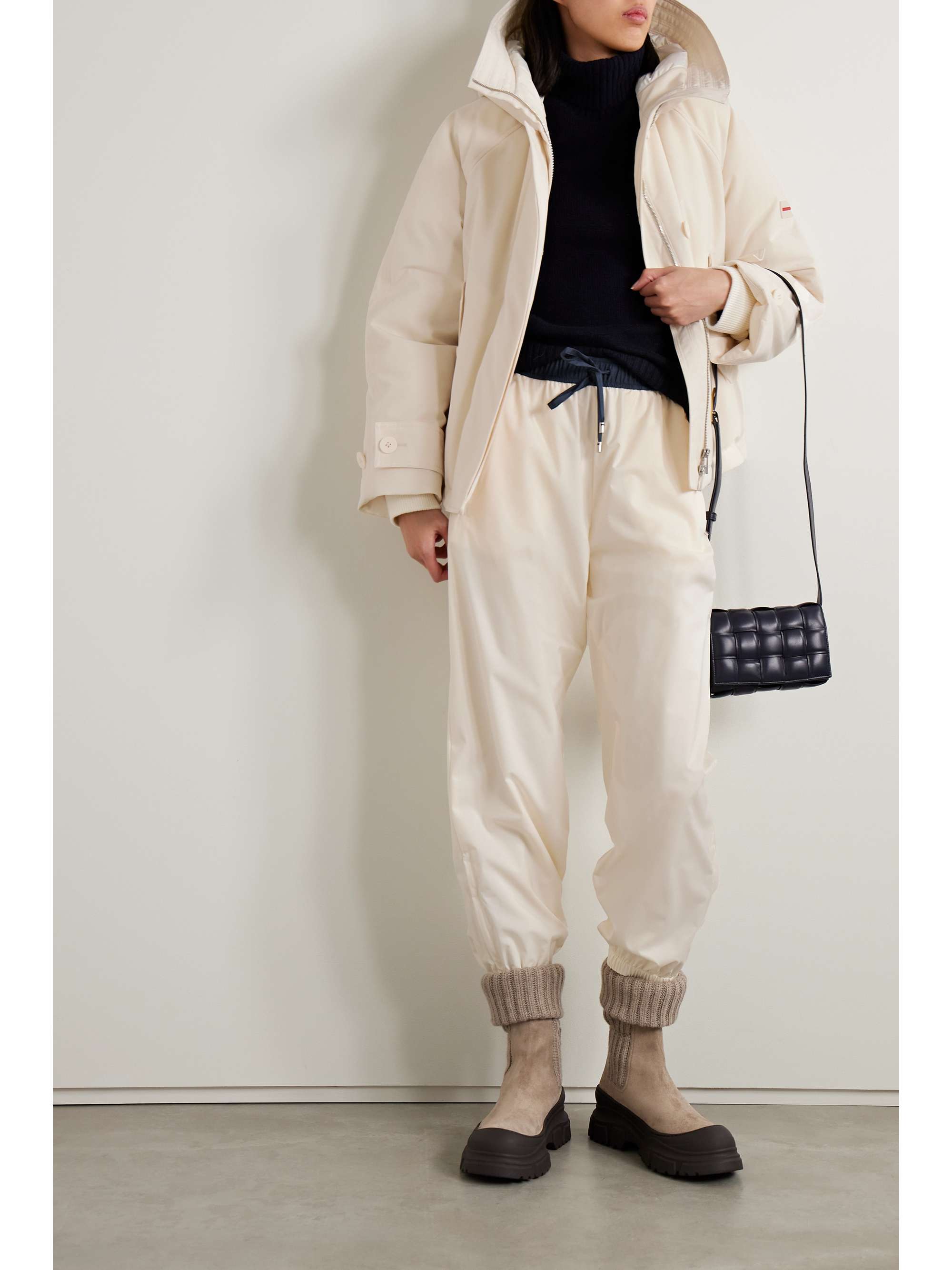 Keelan two-tone padded twill track pants view