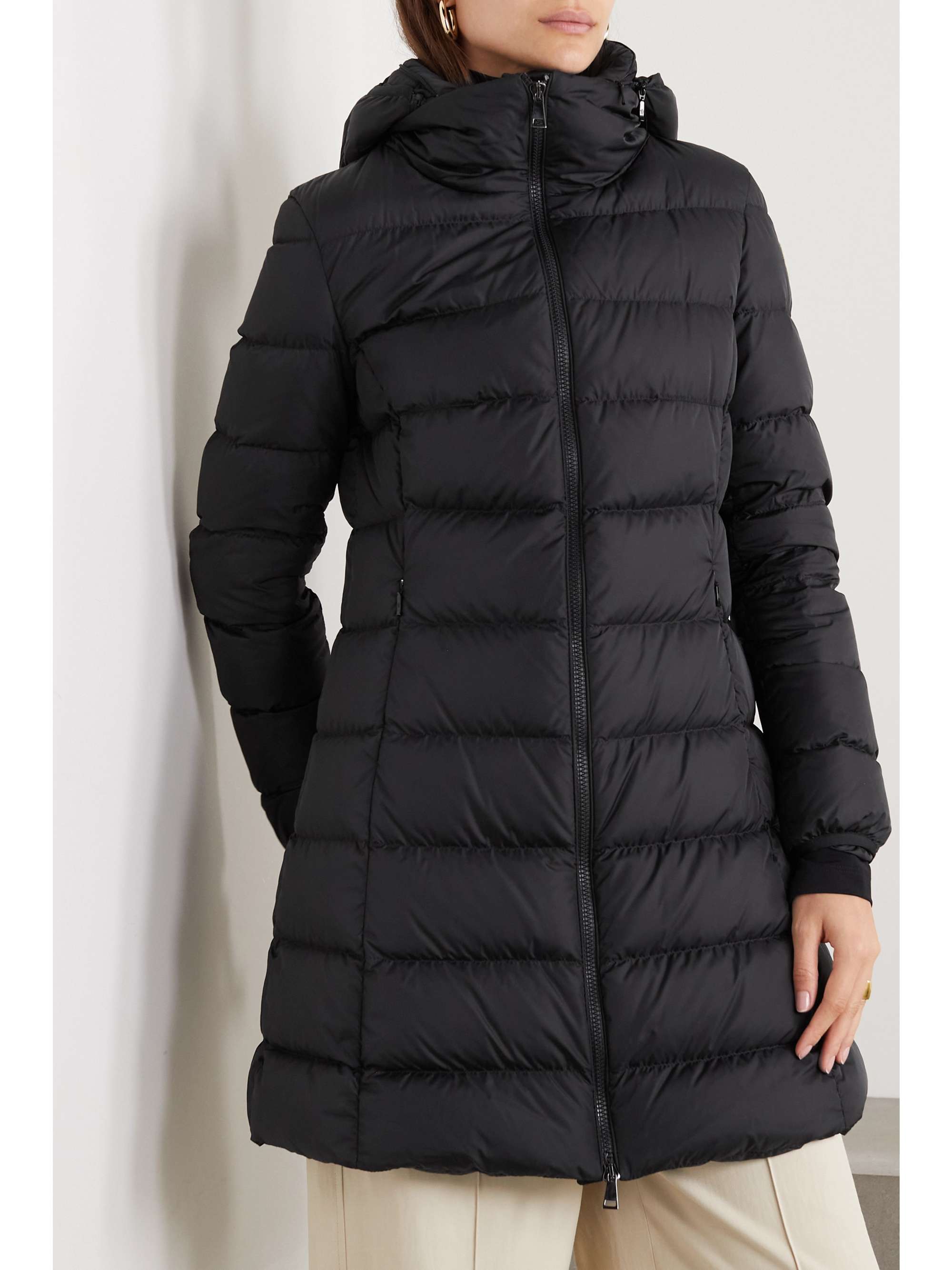 Gie hooded quilted shell down jacket view